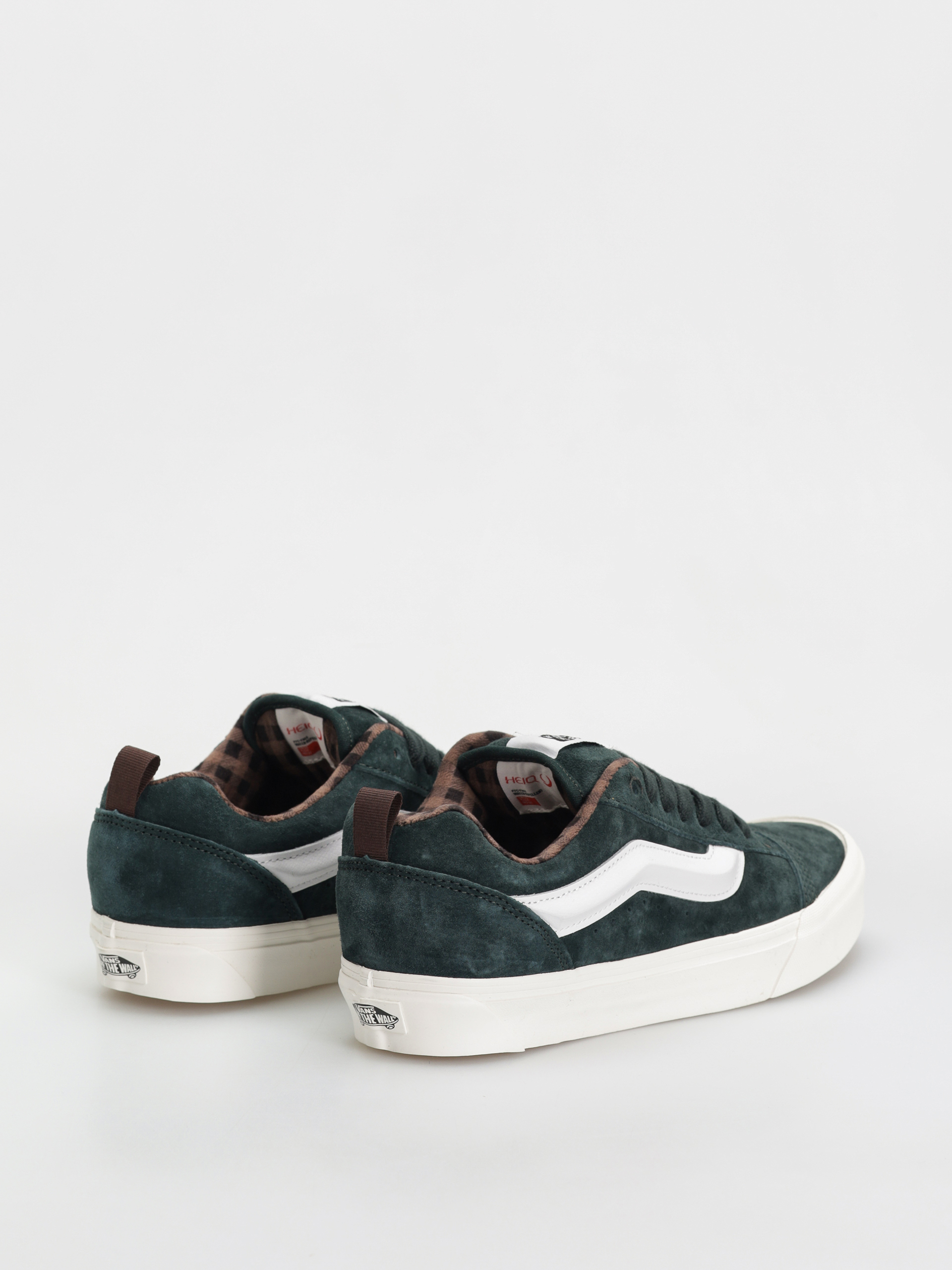 Vans Shoes Knu Skool (pig suede plaid scarab)