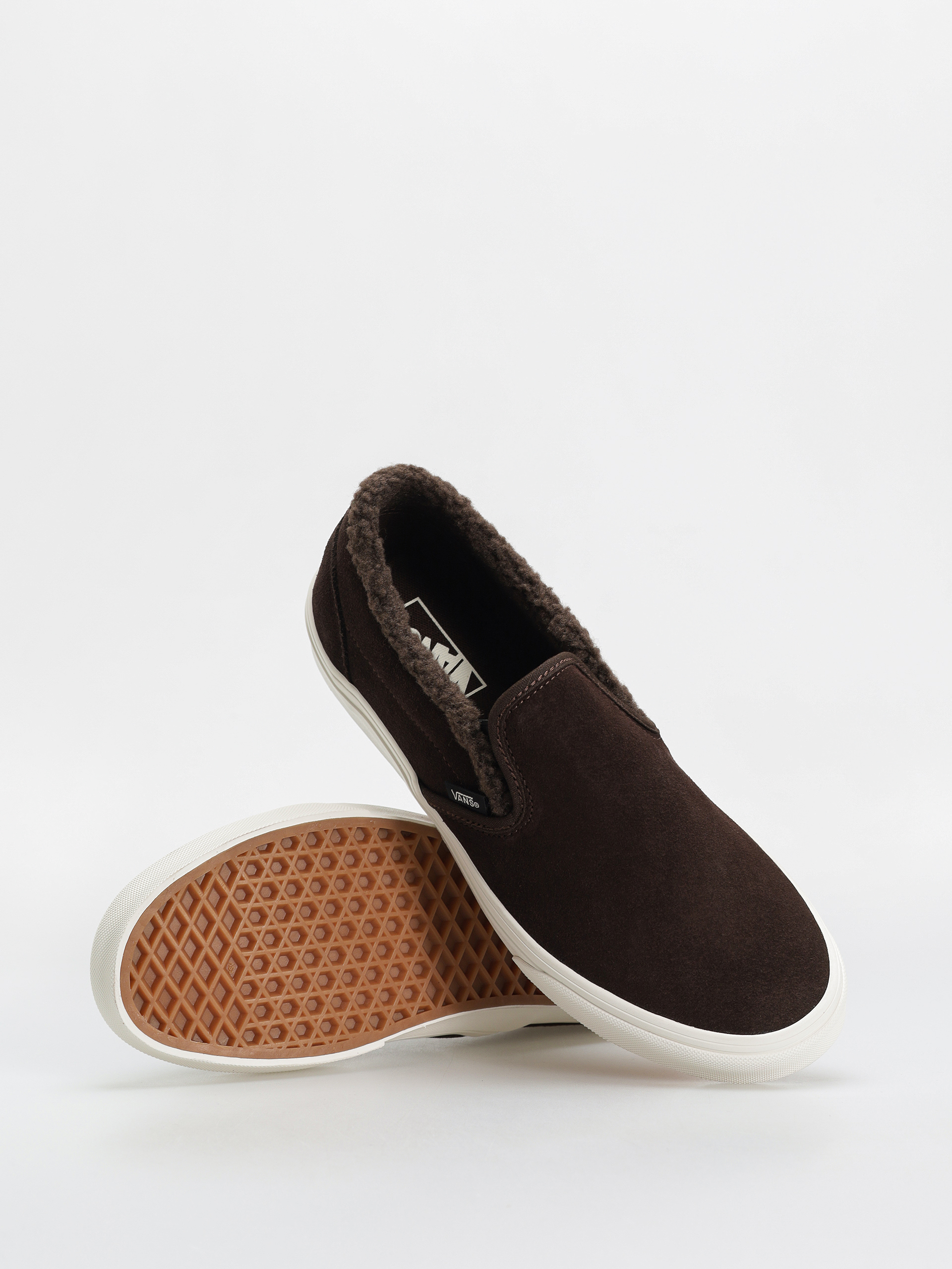 Vans Shoes Classic Slip On brown sherpa brown