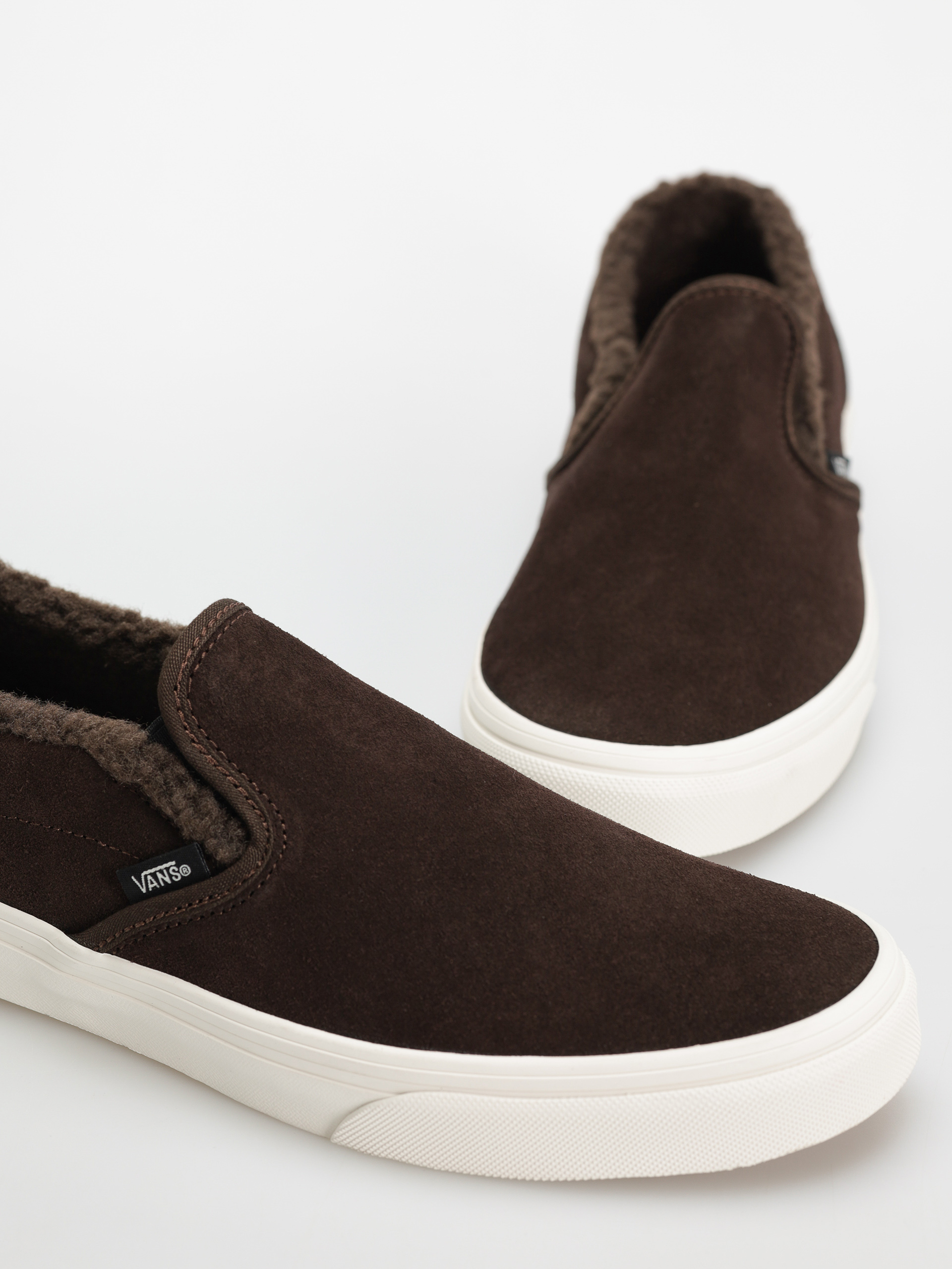 Vans Shoes Classic Slip On brown sherpa brown