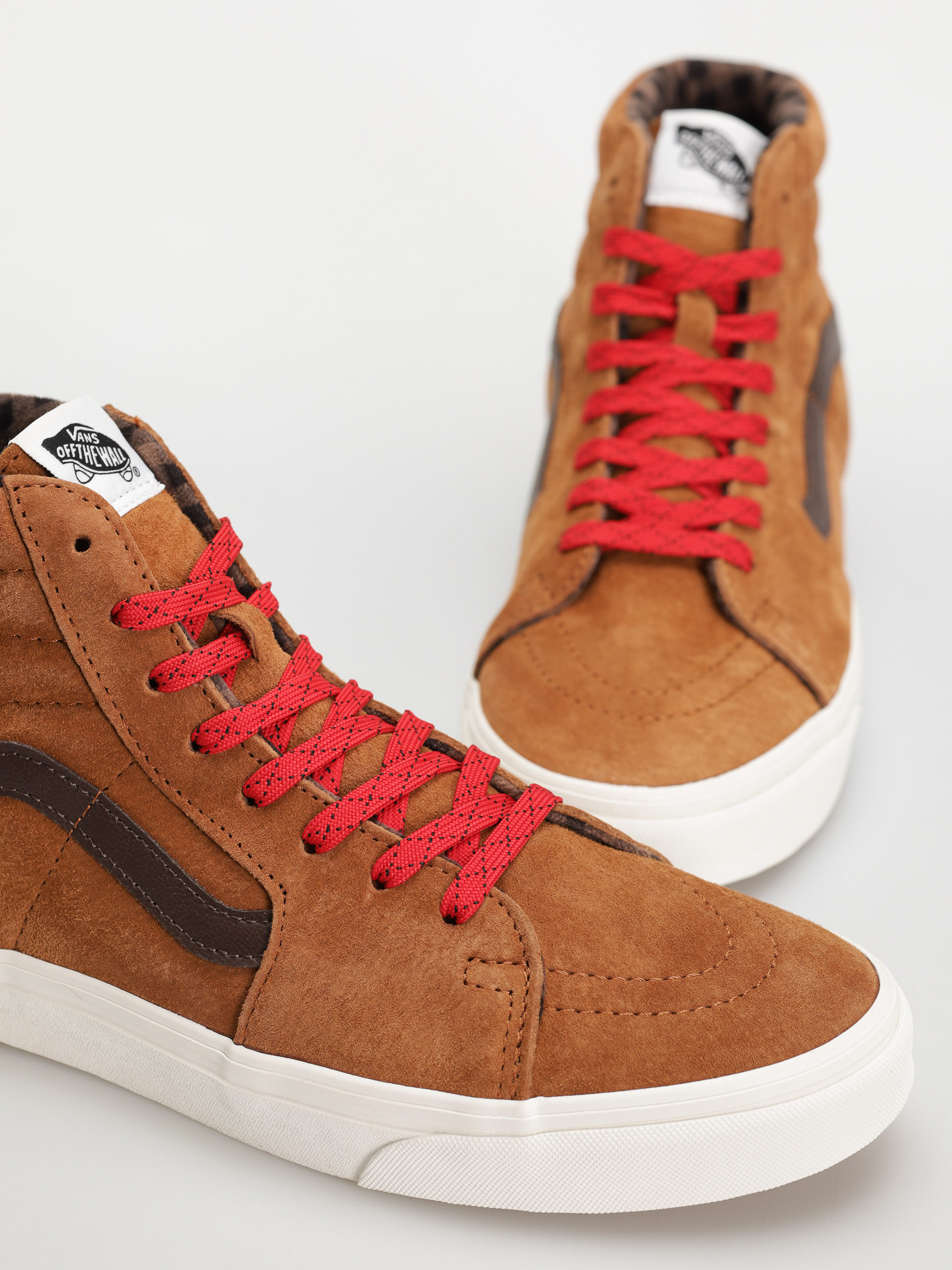 Vans Schuhe Sk8 Hi (pig suede plaid glazed ginger)
