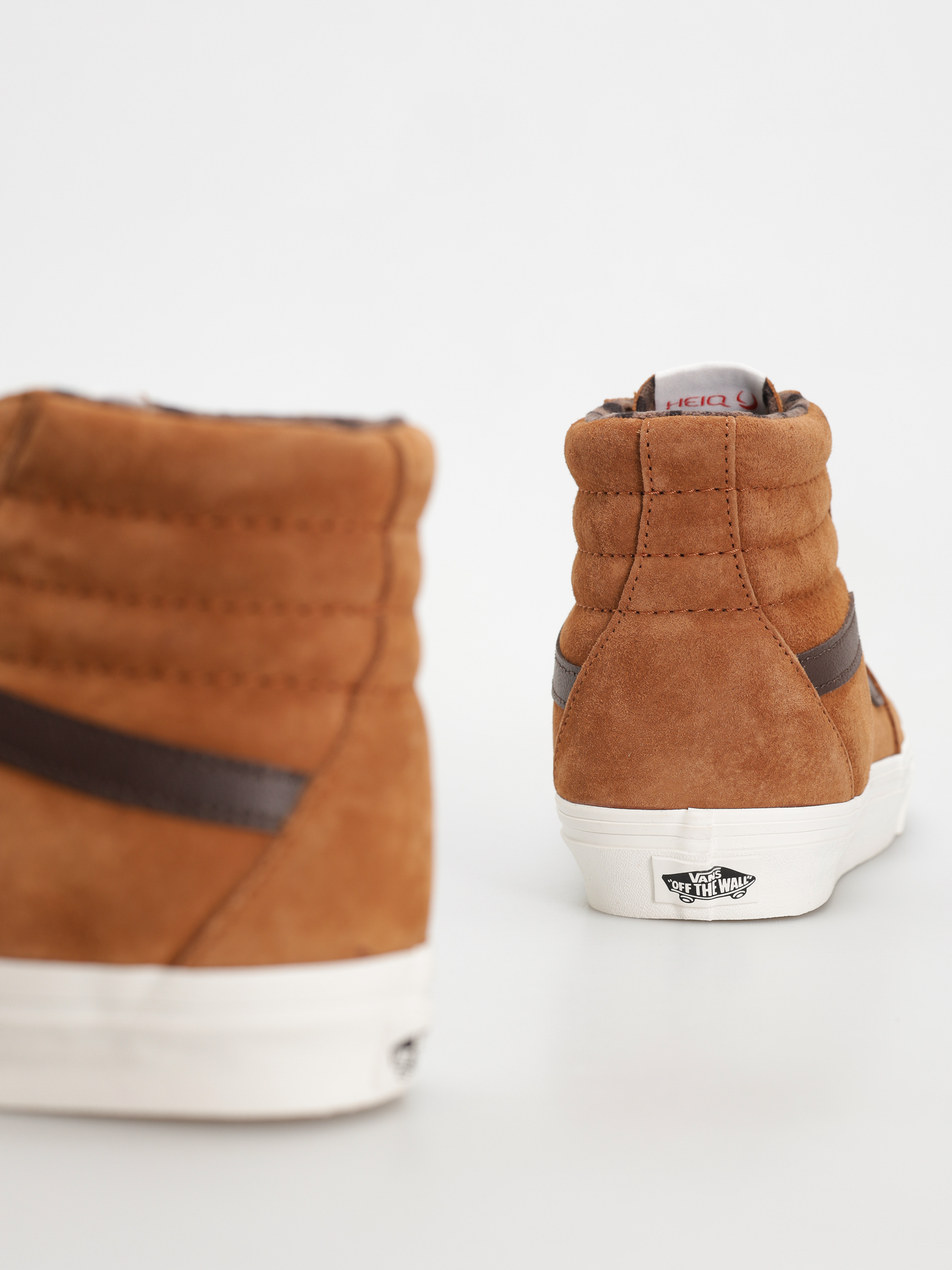 Vans Shoes Sk8 Hi (pig suede plaid glazed ginger)