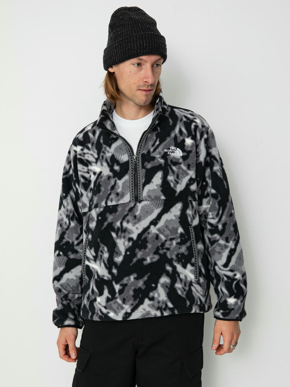 The North Face Tnf Fleeski 1/4 Zip Fleece Jacke (tnf black 3d summit mes)