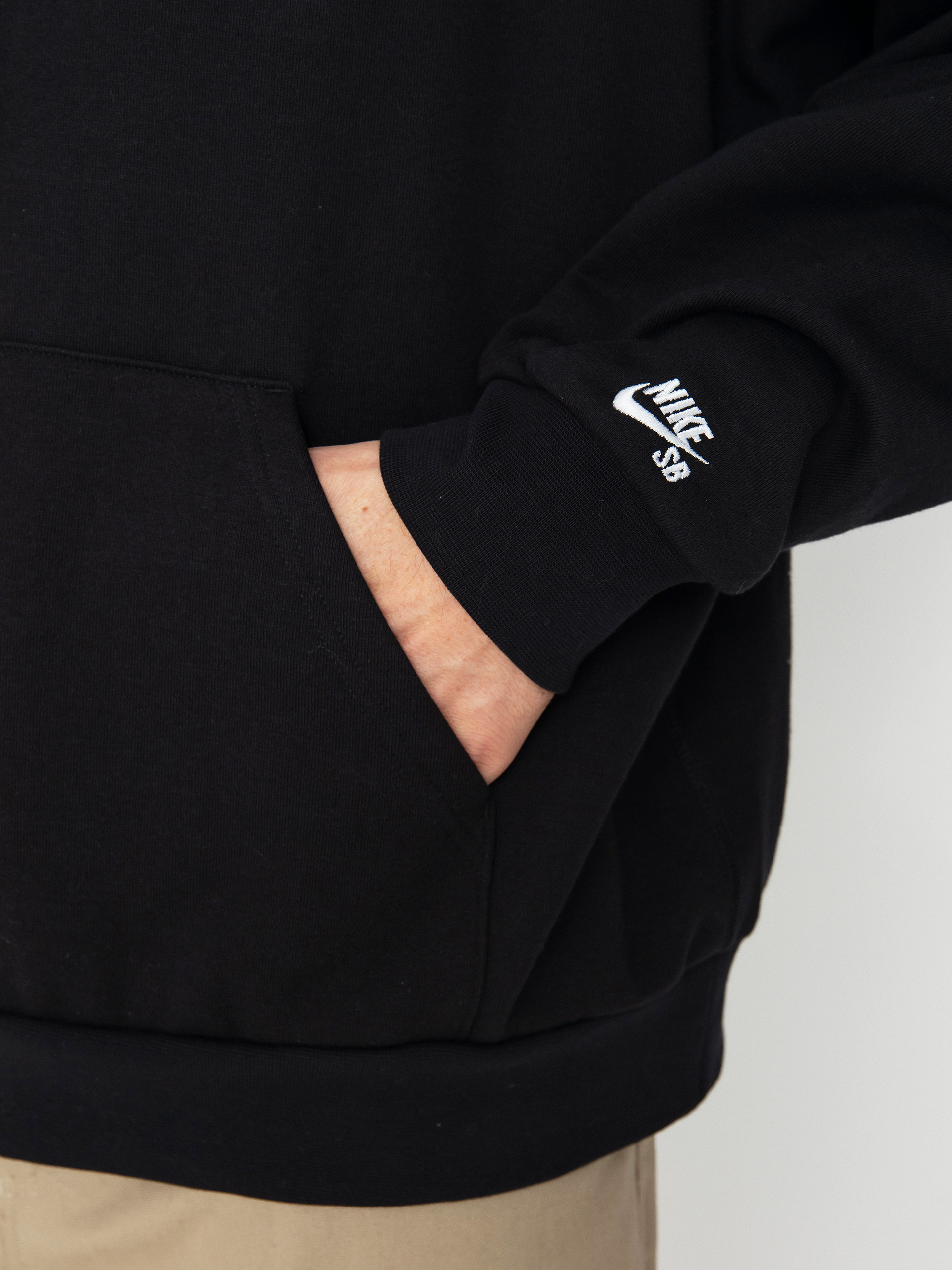 Nike SB Flc N Swoosh HD Hoodie (black/white)