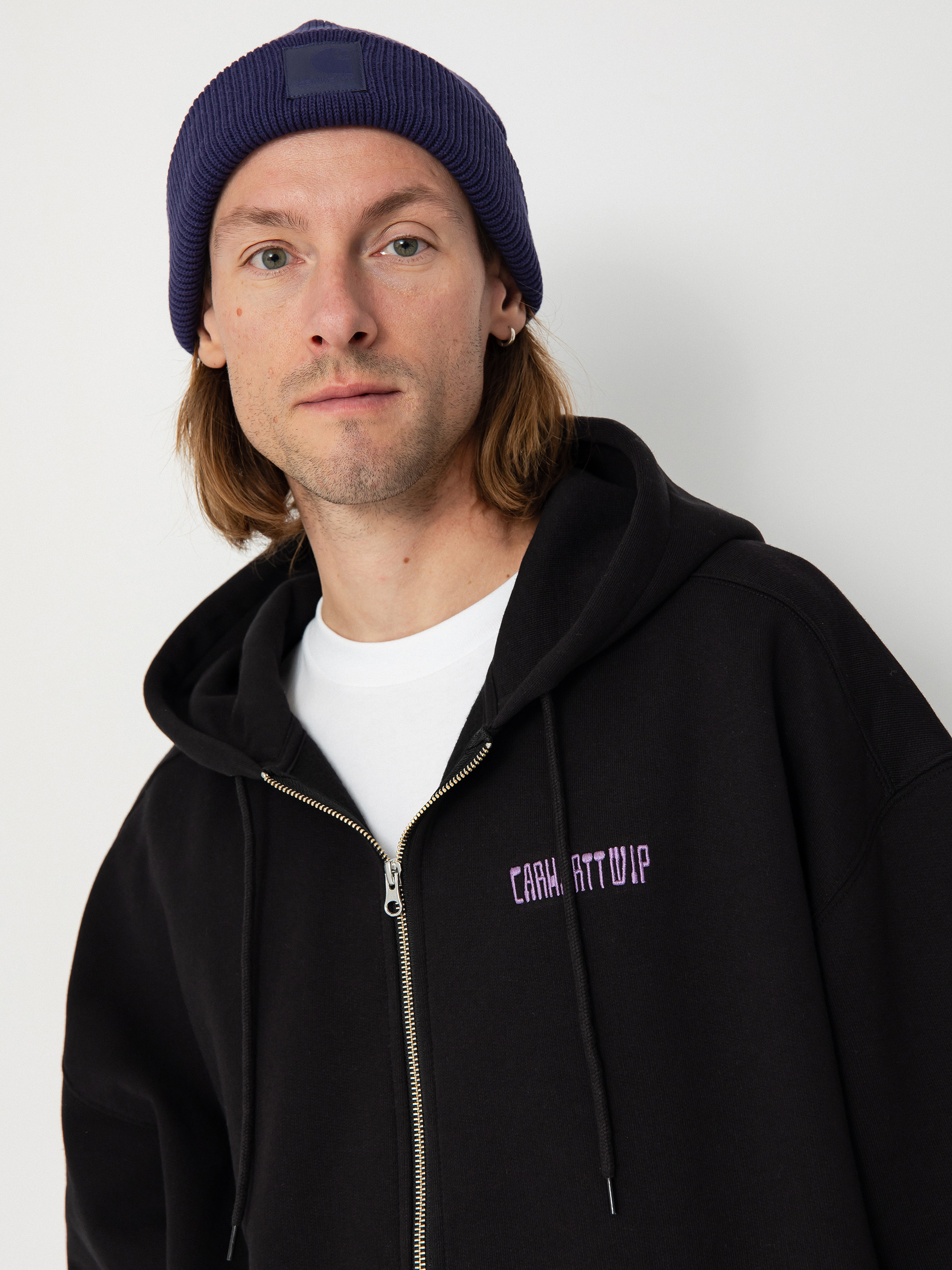 Carhartt WIP Think Tank ZHD Hoodie - black (black/purple)