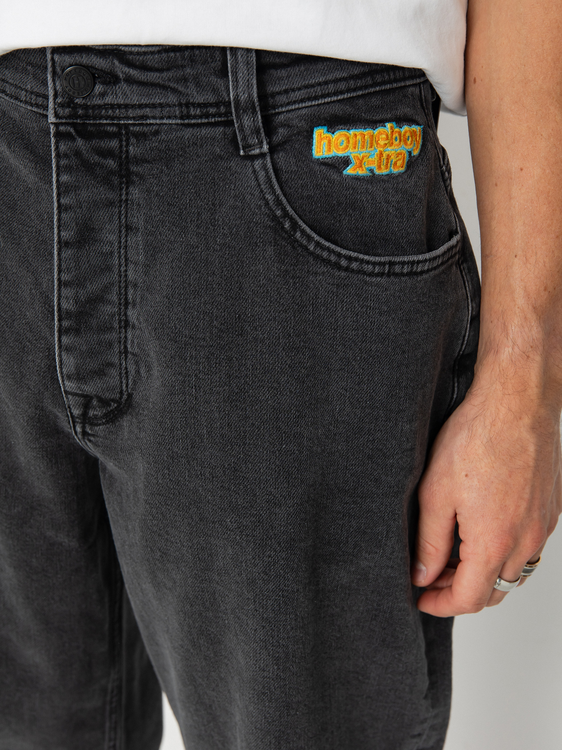 Homeboy Hose X Tra Monster Pencil Denim (washed grey)