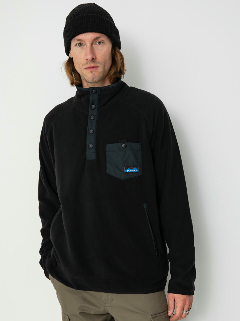 Mens Kavu Fleece  Teannaway (black)