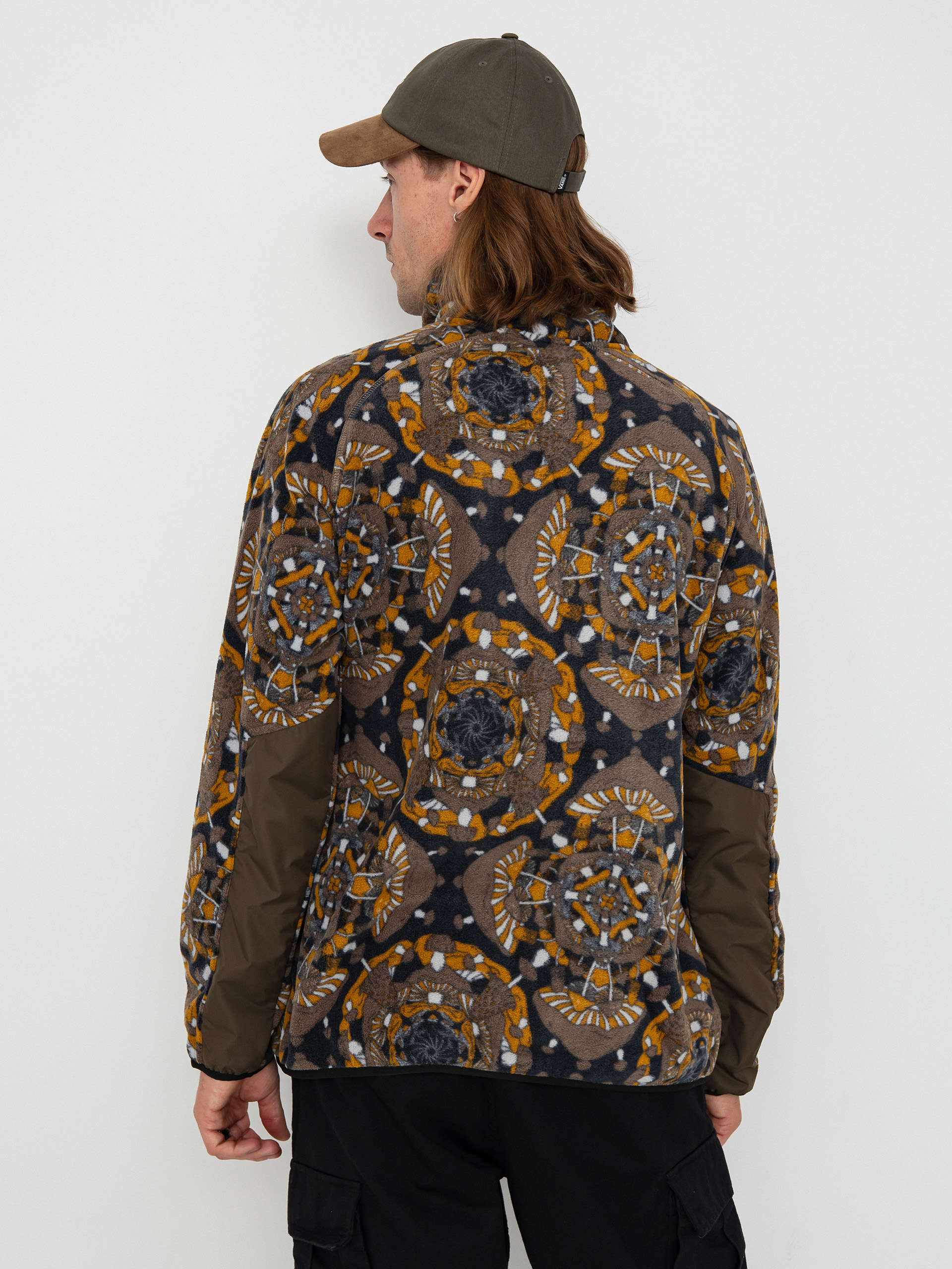 Herren Kavu Fleece Jacke Teannaway (mushroom montage)