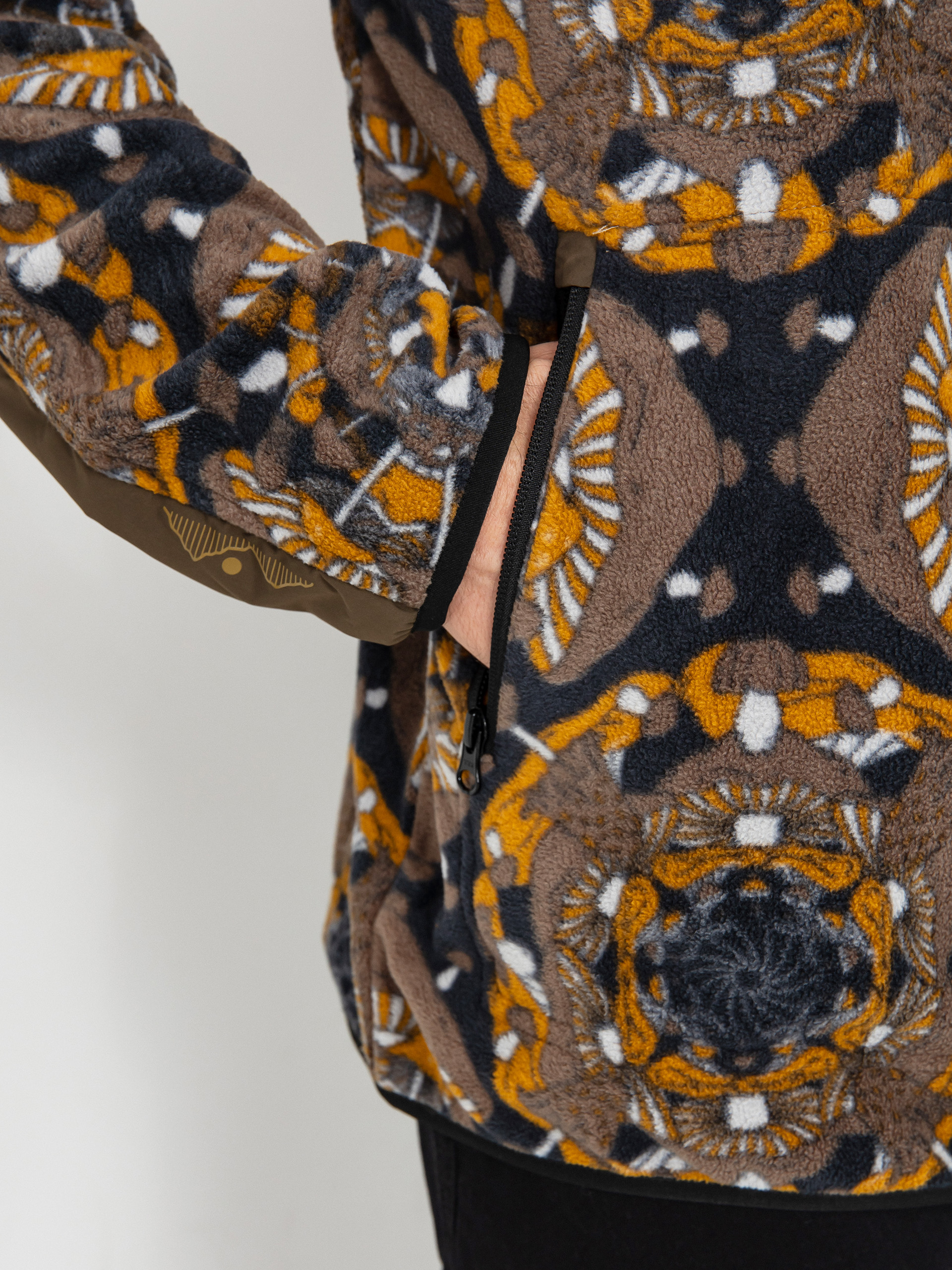 Herren Kavu Fleece Jacke Teannaway (mushroom montage)