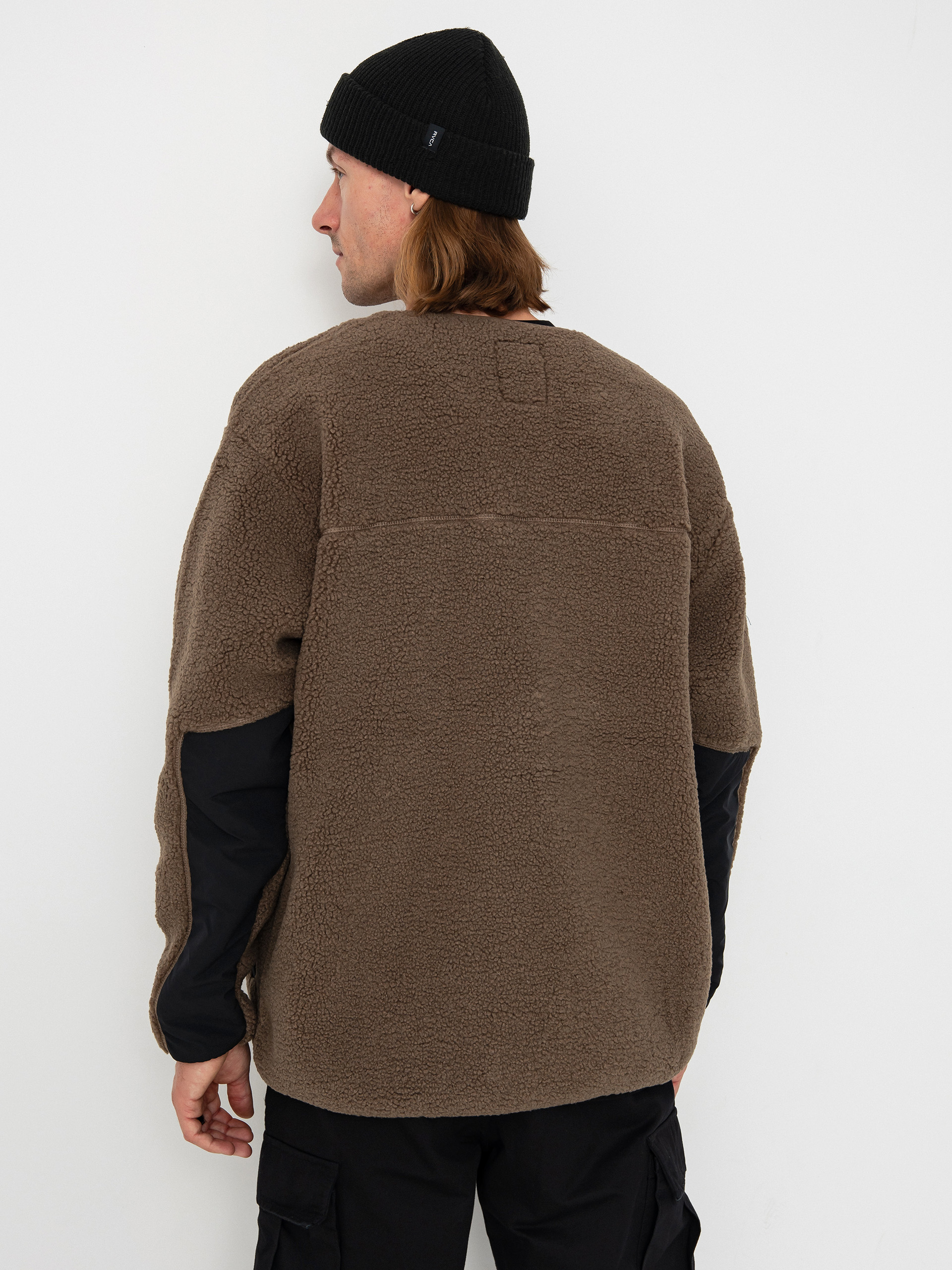 Mens Kavu Fleece  Port Pullover (walnut)