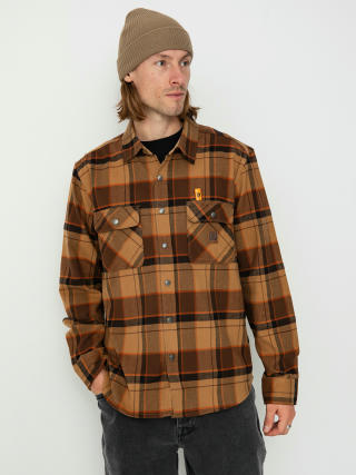 Brixton Hemd Builders Bowery Str Wr Ls (burro brown/pinecone brown/bla)