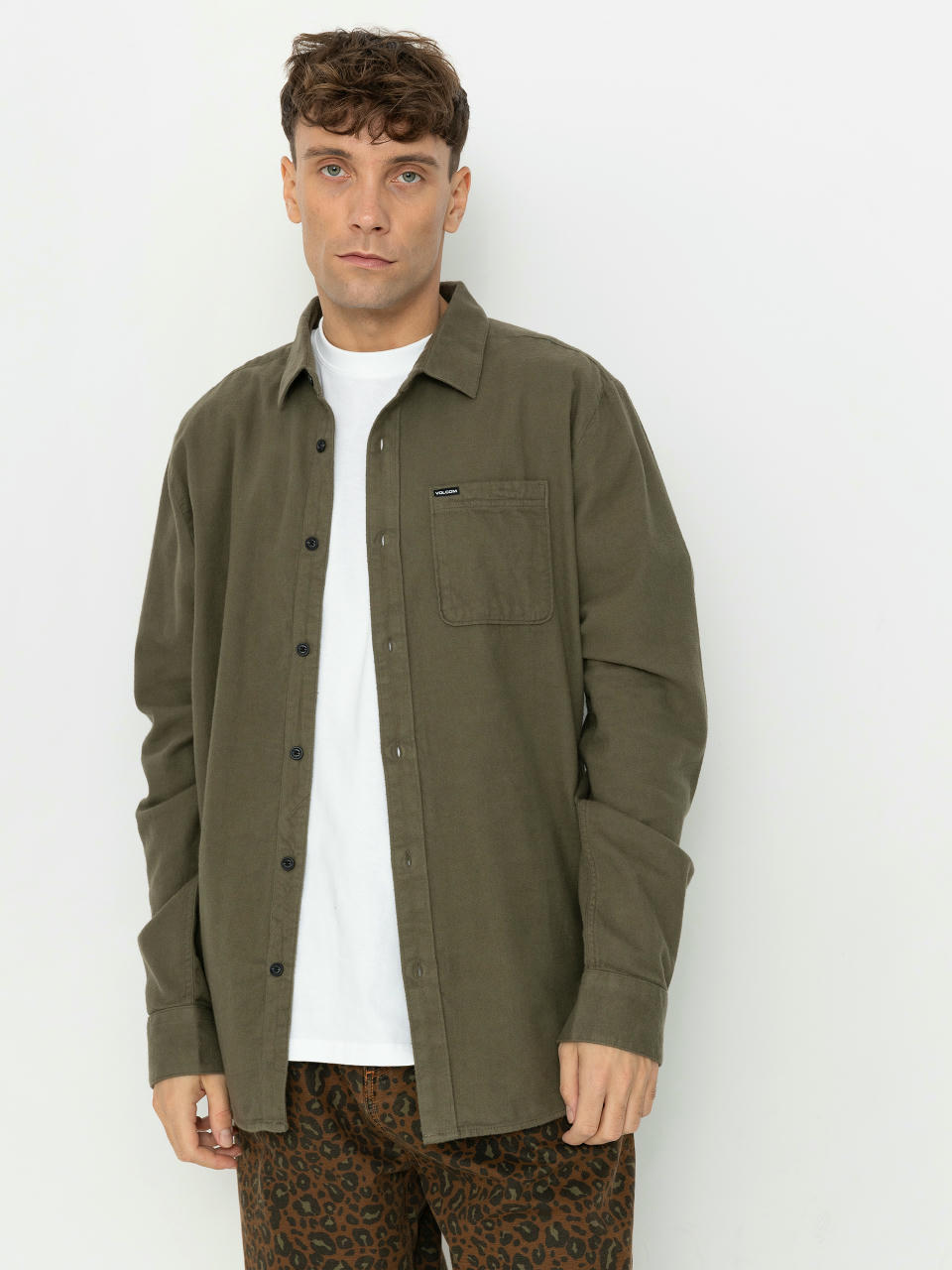 Volcom Caden Solid Ls Hemd (wintermoss)