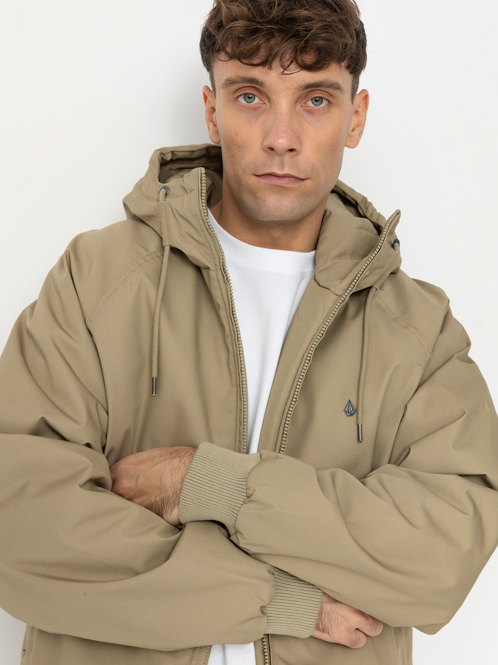 VOLCOM フード付きジャケット ベージュ Volcom Jacket Hernan 10K - beige (khaki)