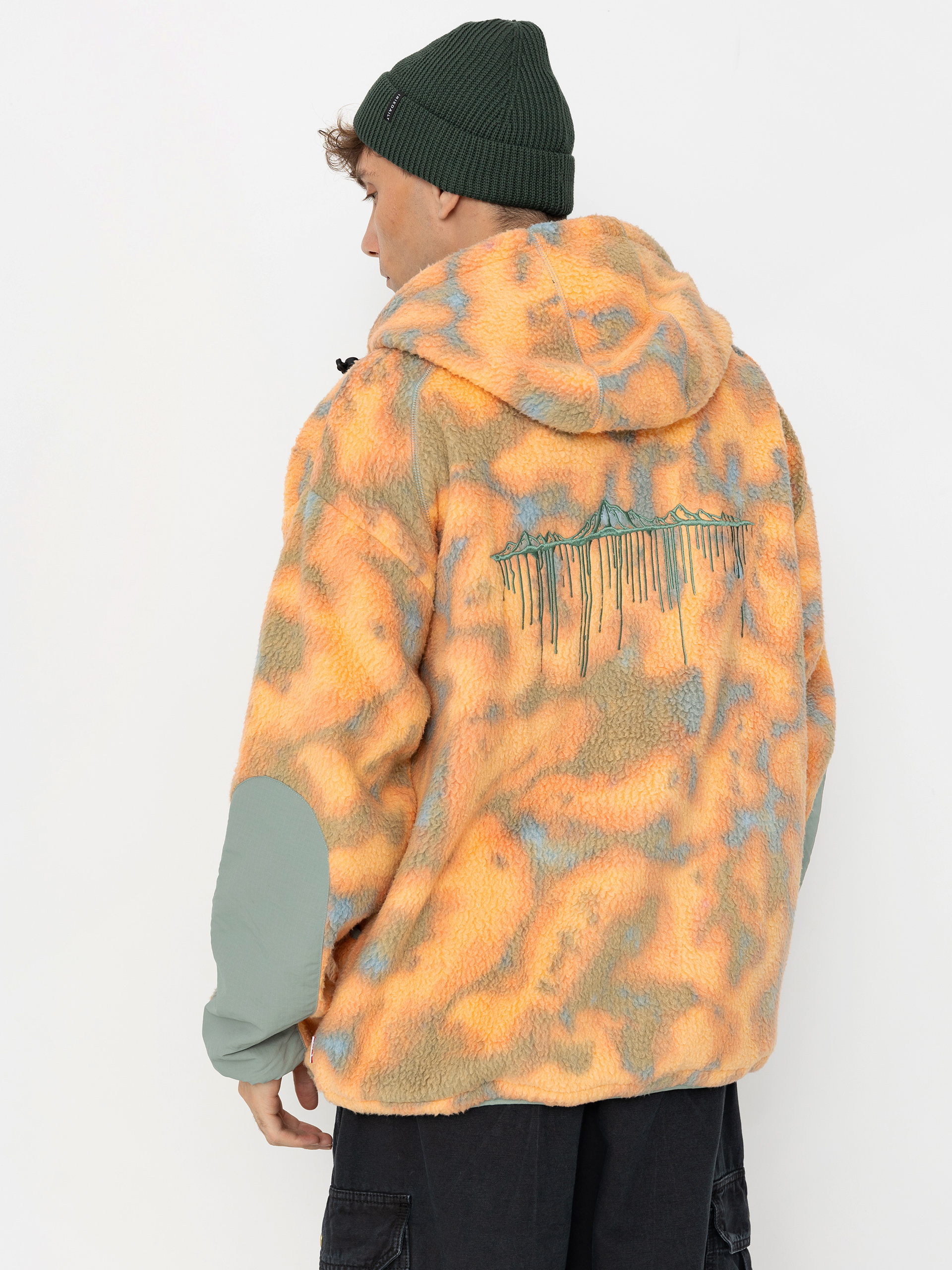 Volcom Bluza z kapturem Tt B Iguchi ZHD Jacket - orange (tigerlily)