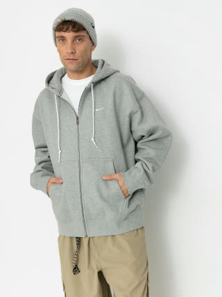 Nike SB Solo Swoosh ZHD Hoodie (dk grey heather/white)