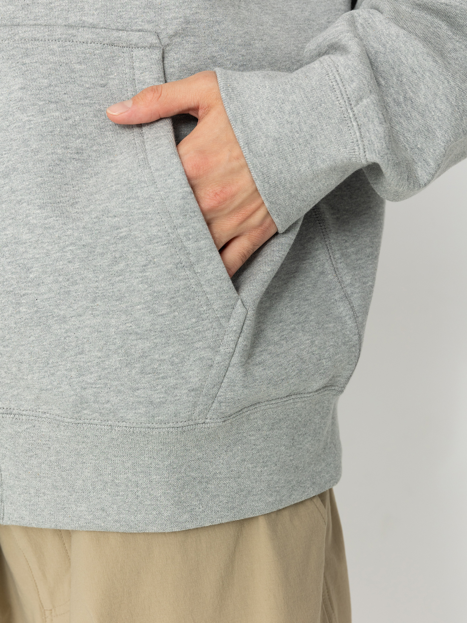 Nike SB Solo Swoosh ZHD Hoodie (dk grey heather/white)