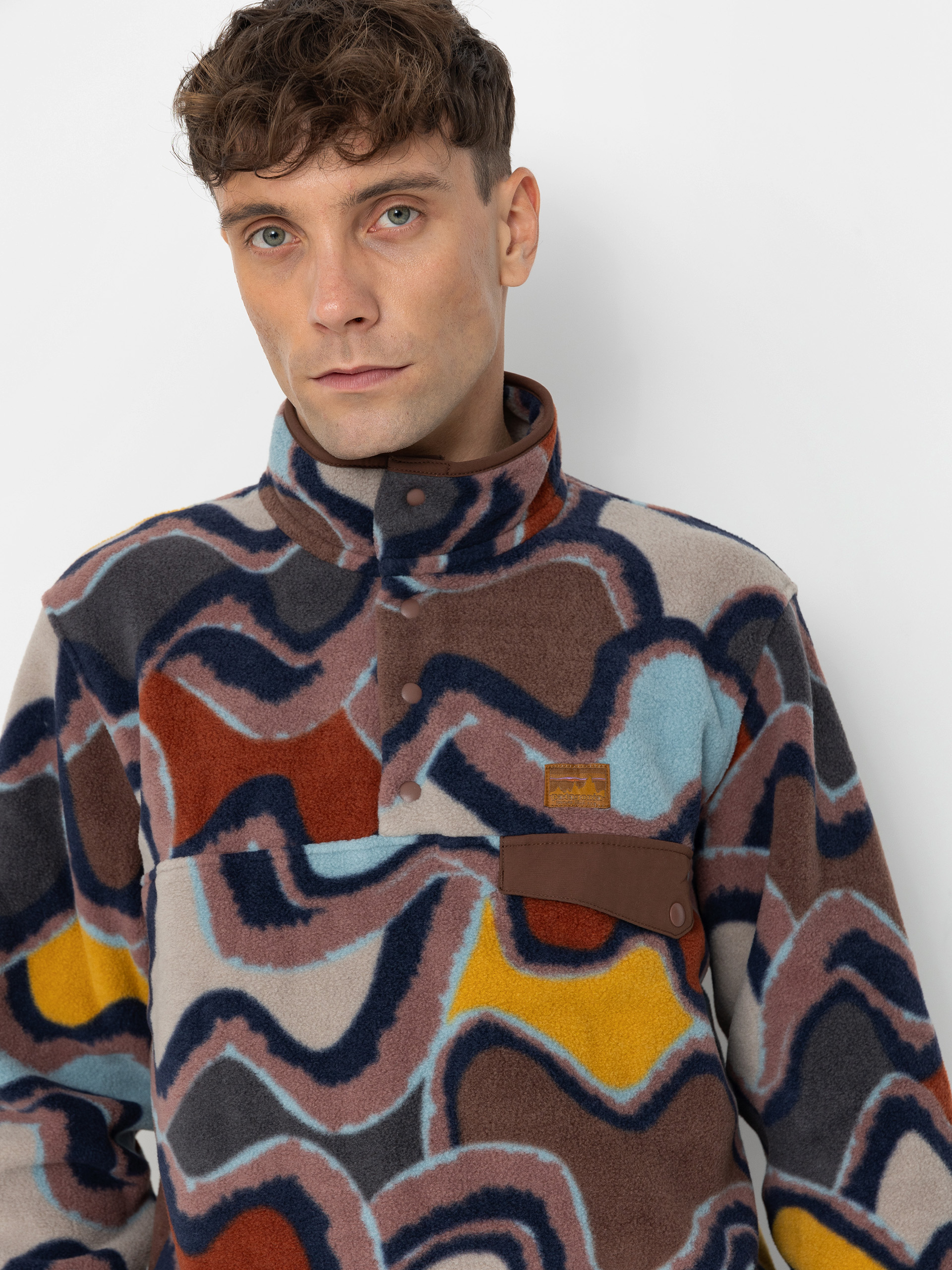 Mens Patagonia LW Synch Snap T Fleece  (currents dulse mauve)