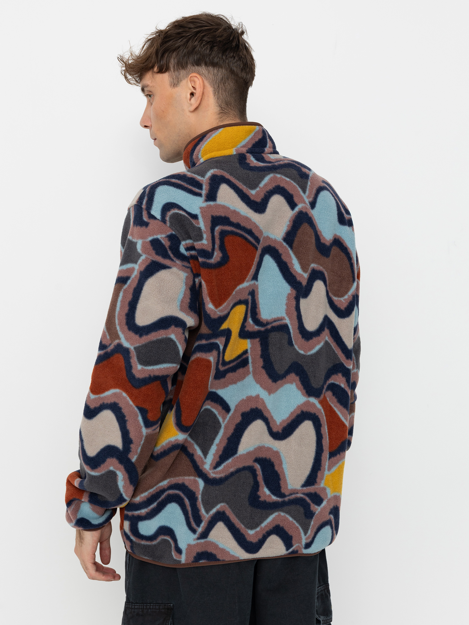 Mens Patagonia LW Synch Snap T Fleece  (currents dulse mauve)