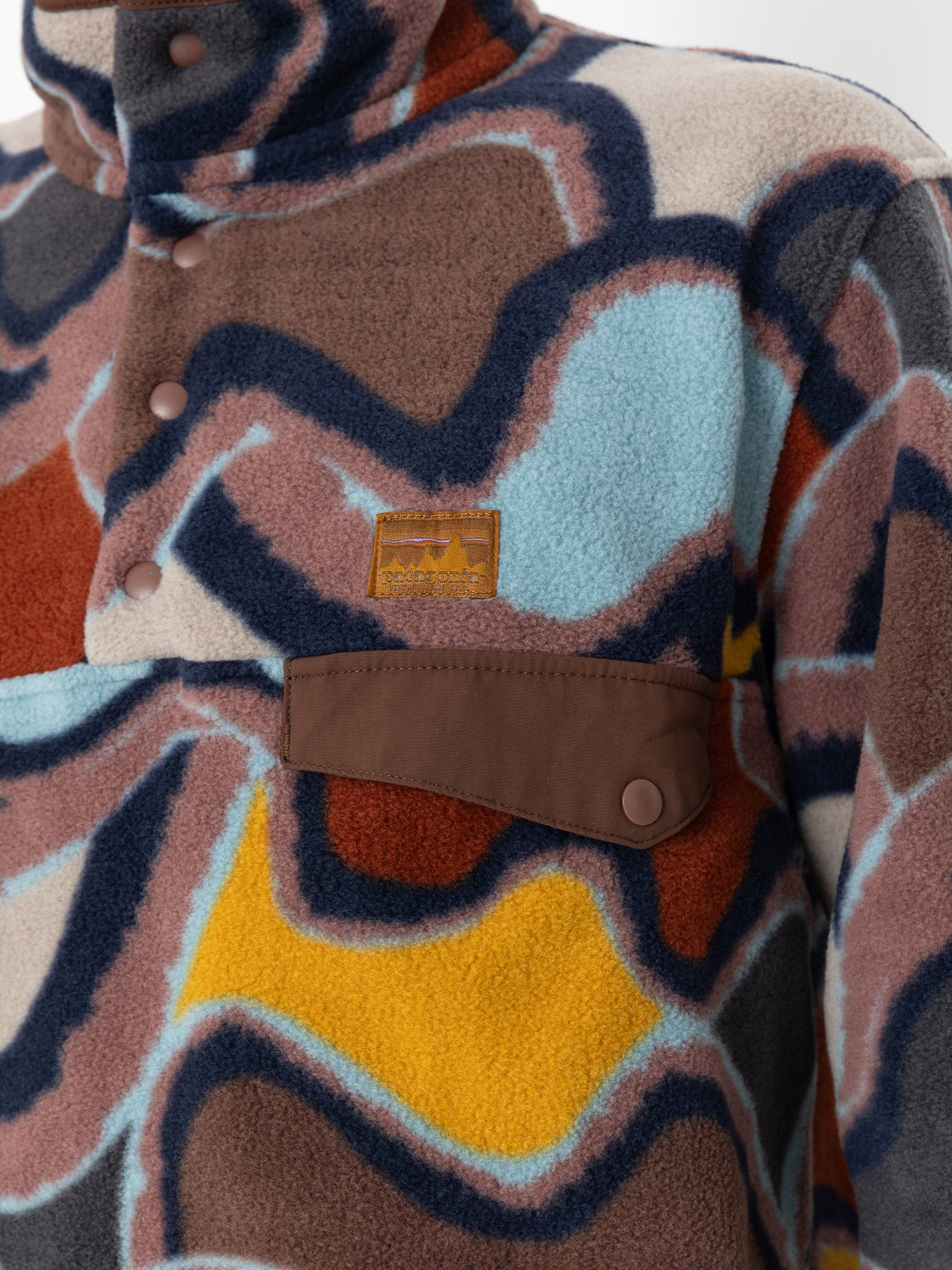 Mens Patagonia LW Synch Snap T Fleece  (currents dulse mauve)