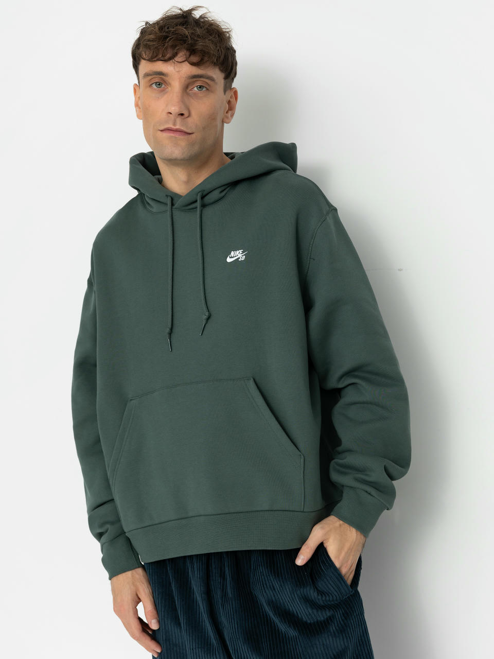 Nike SB Essential Logo HD Hoodie (vintage green/white)