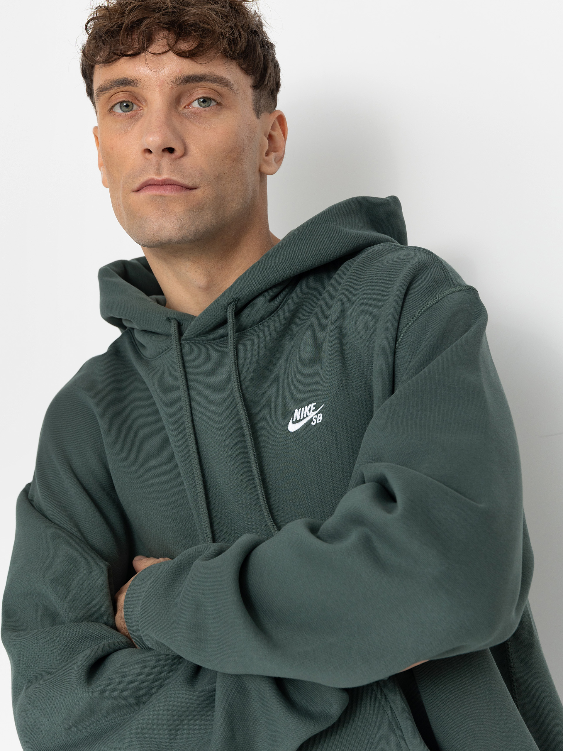 Green nike sb hoodie online