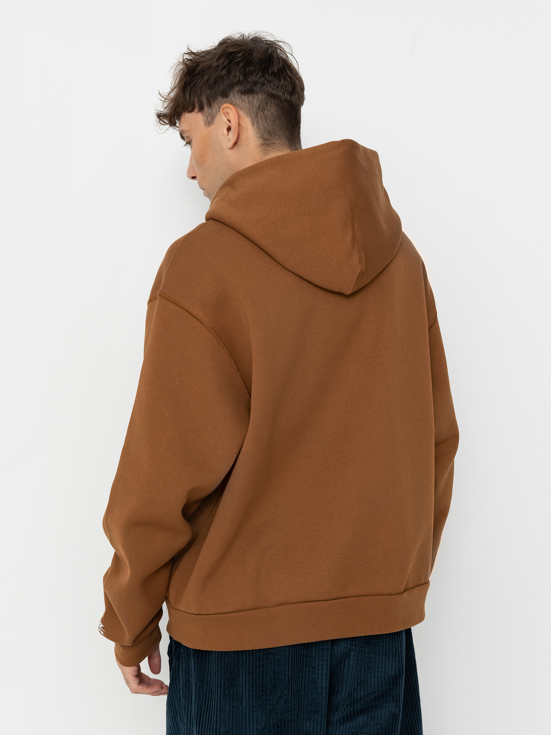 Nike SB Flc N Swoosh HD Hoodie (lt british tan/white)