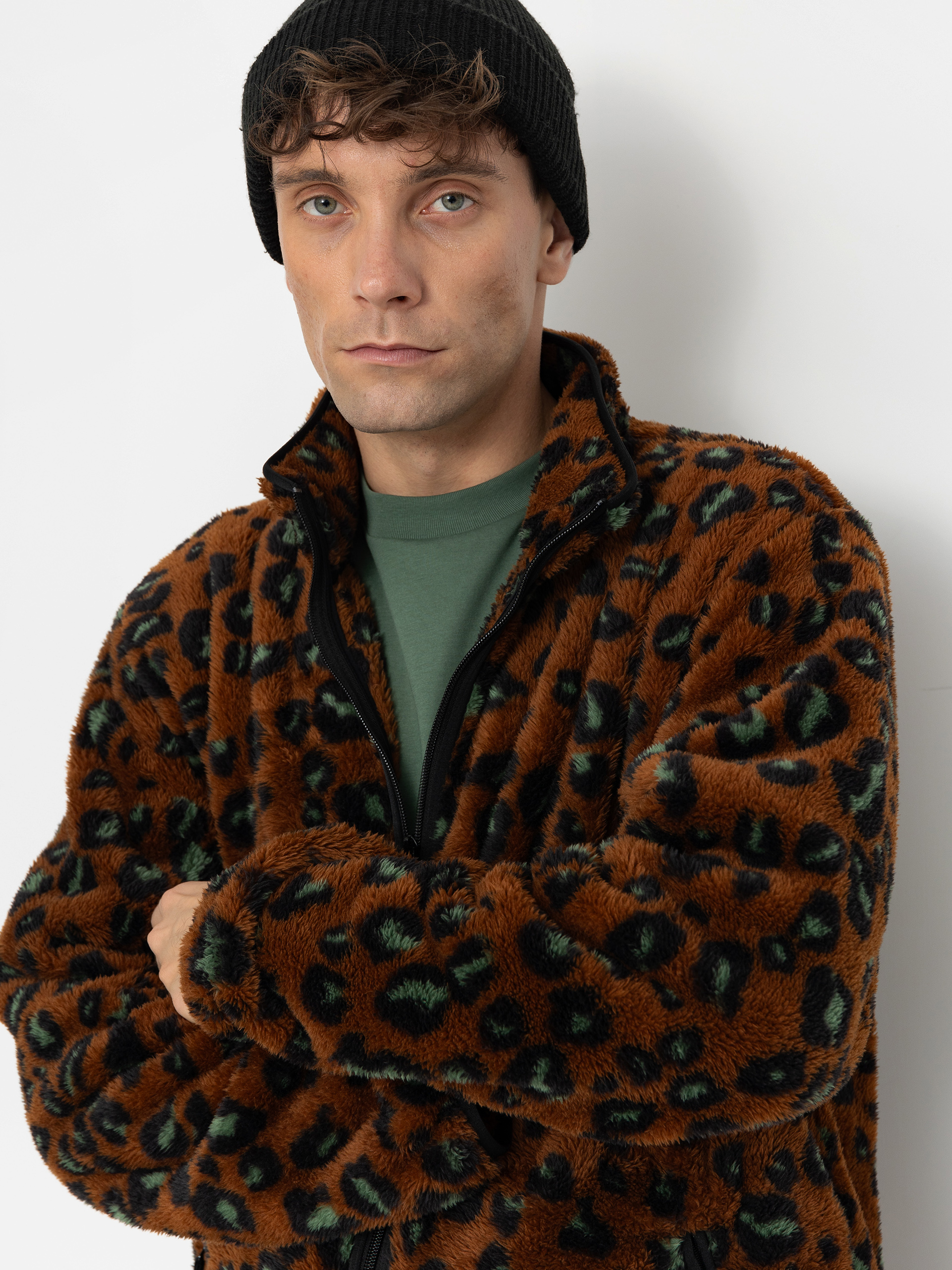 Herren Carhartt WIP Jebson Fleece jacke (camo leo/tamarind/black)