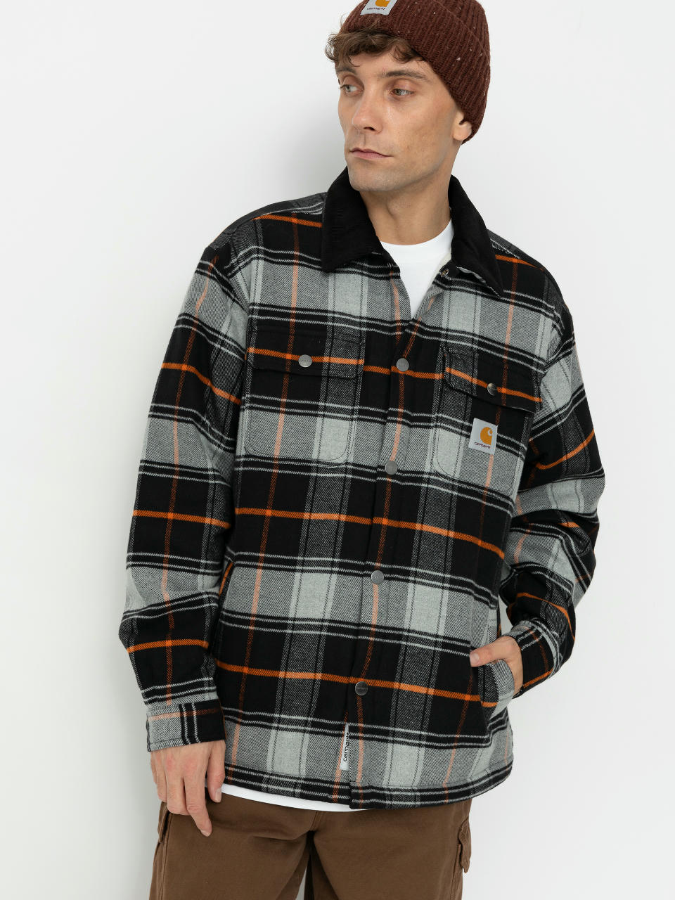 Carhartt WIP Baris Jacke (baris check/grey heather/black)