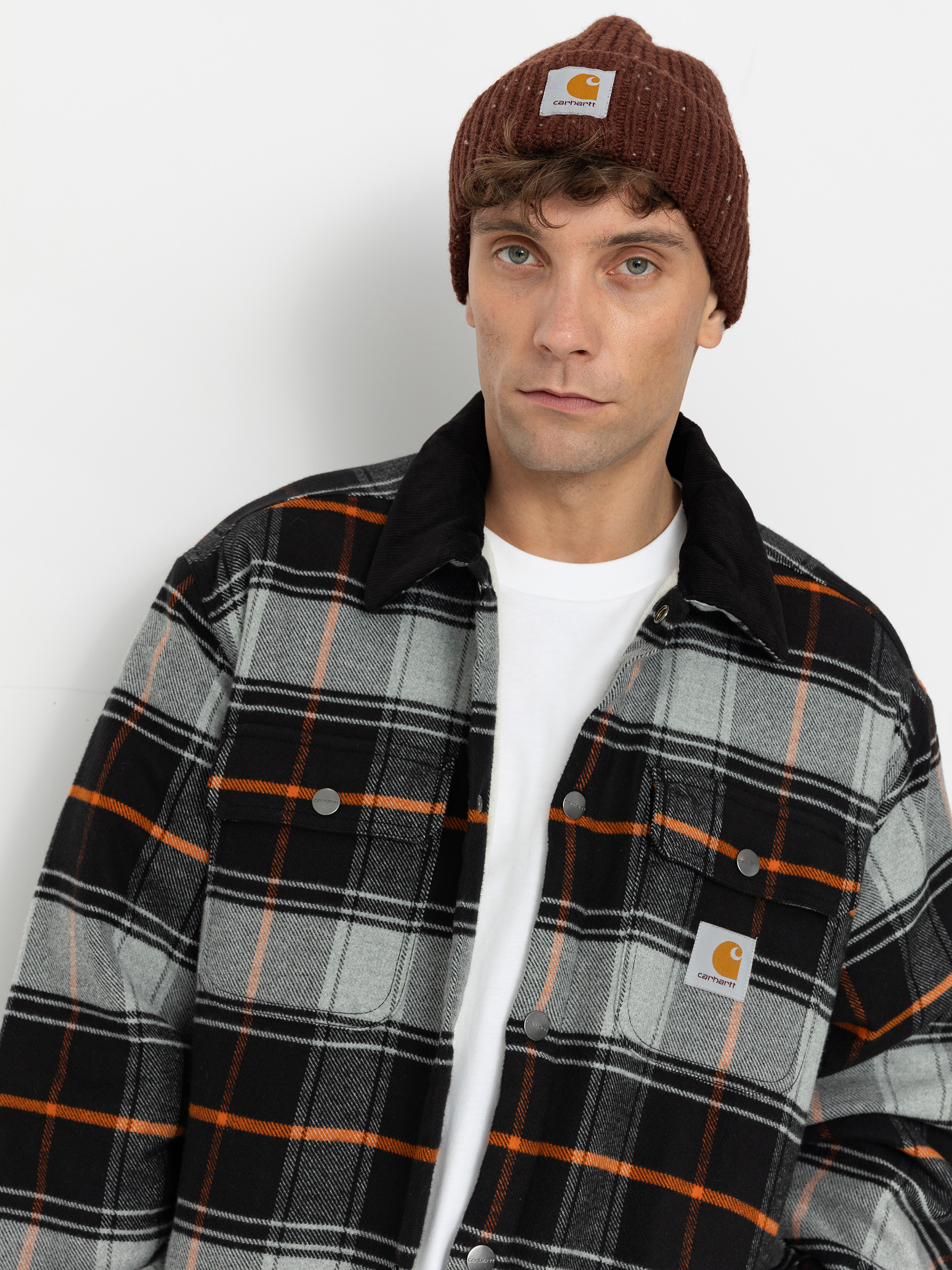 Carhartt WIP Baris Jacke (baris check/grey heather/black)