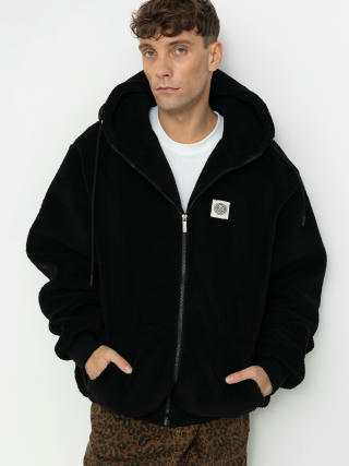 MassDnm Patch Teddy Zip Hoody Jacke (black)