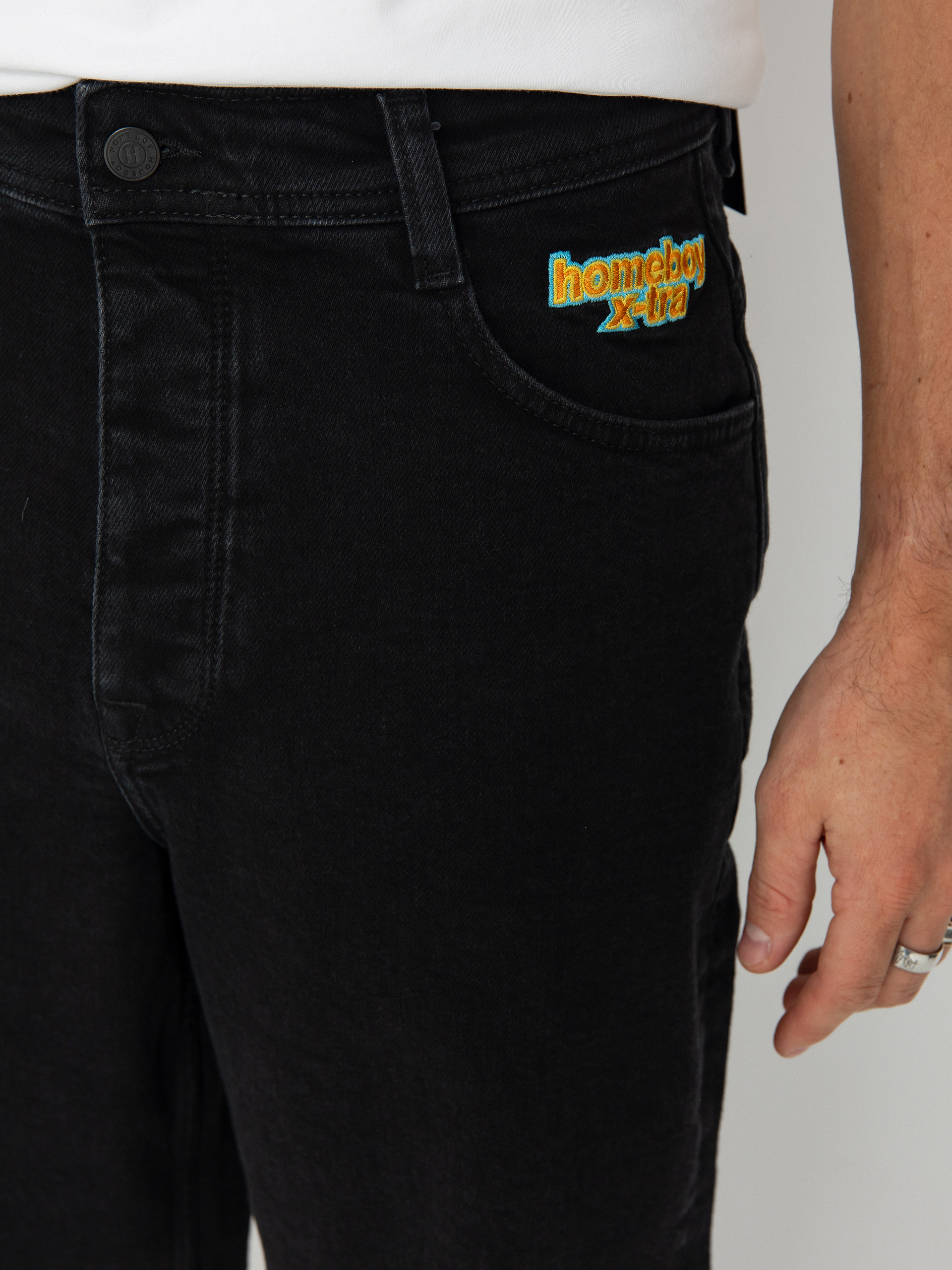 Homeboy X Tra Baggy Denim Hose (washed black)