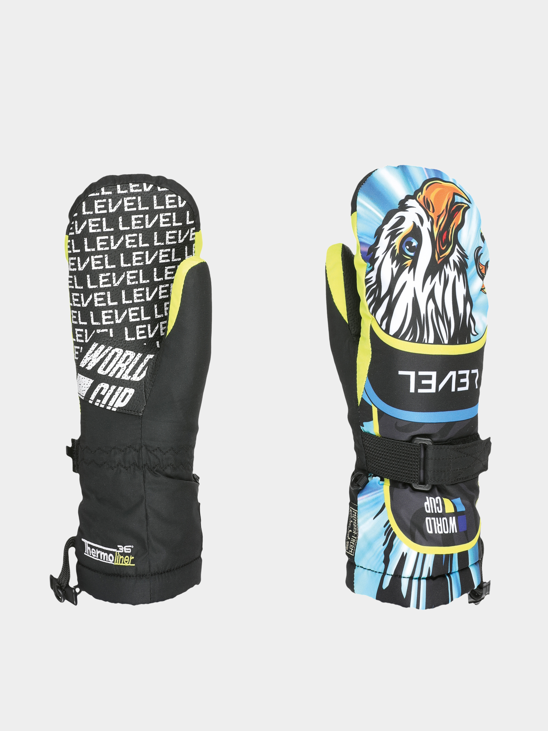 Level Gloves Junior Mitt JR (yellow blue)