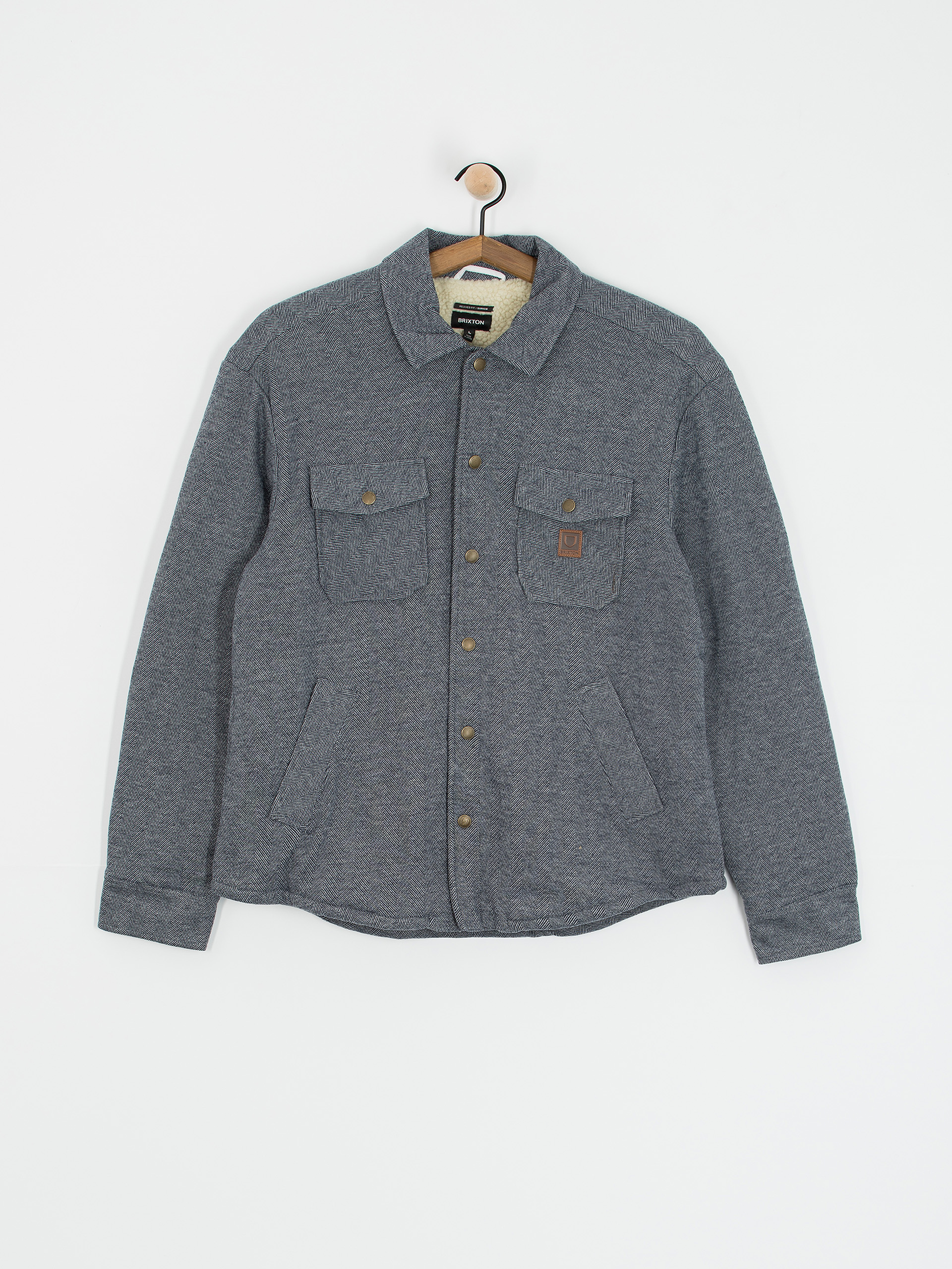 BRIXTON DURHAM LINED JACKET 裏ボア ジャケット Brixton Durham Sherpa Lined Jacket Black Herringbone