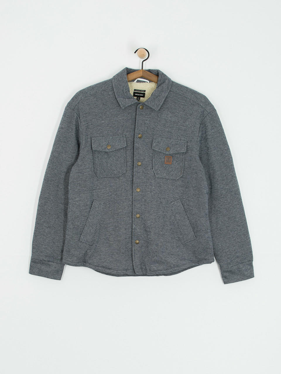 Brixton Durham Lined Jacket (black herringbone)