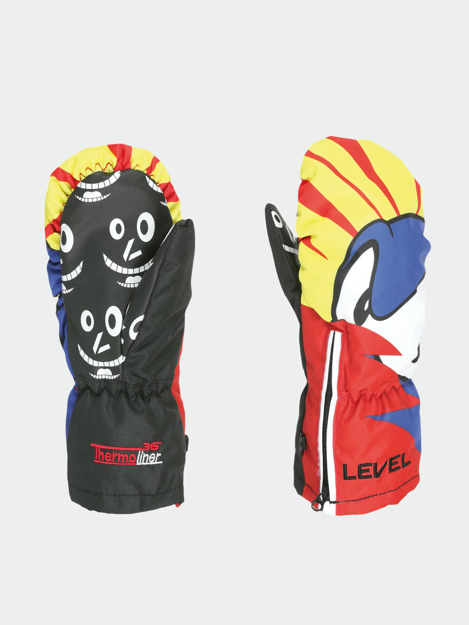 Level Gloves Lucky Mitt JR (yellow blue)