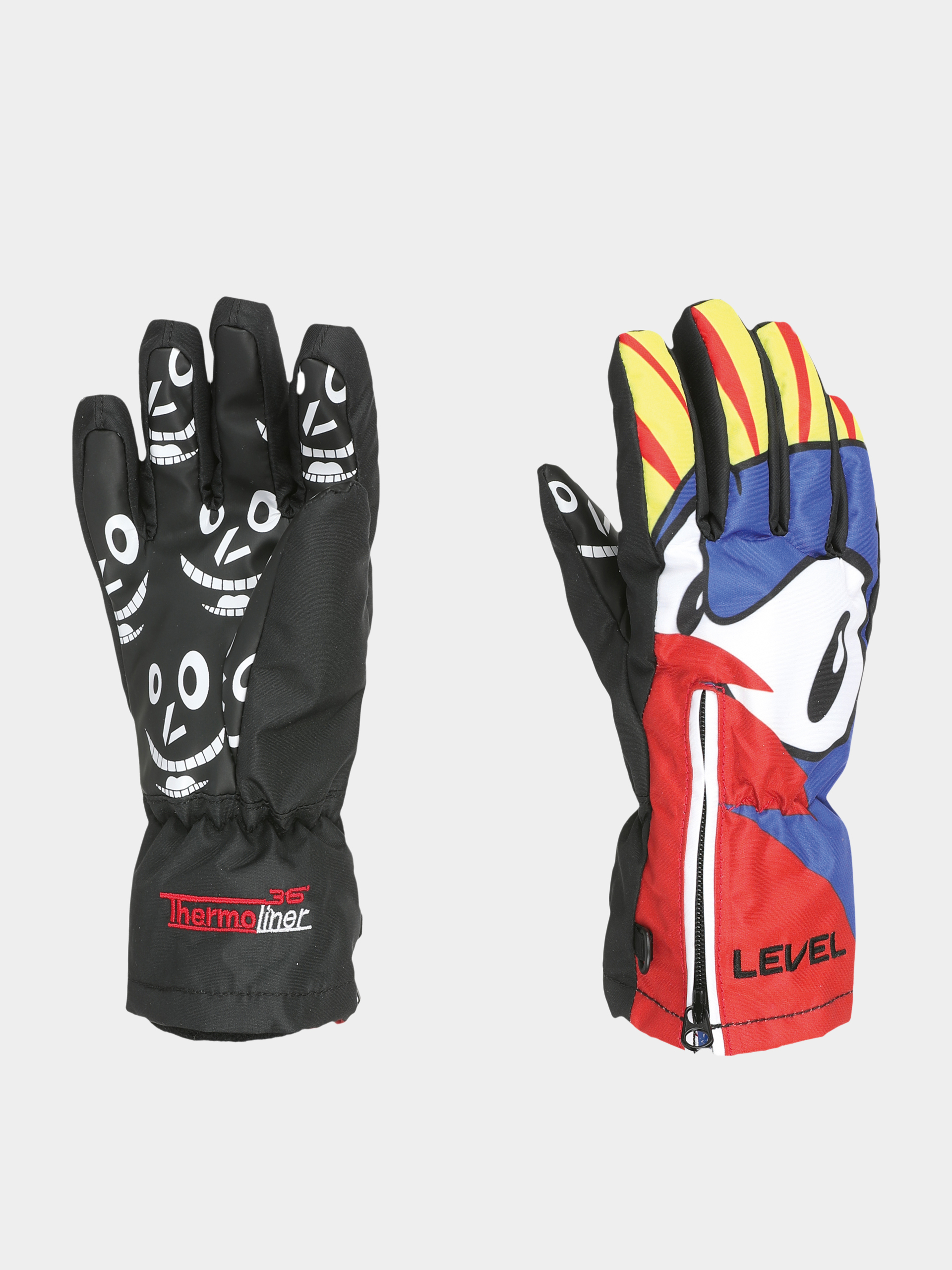 Level Gloves Lucky JR (yellow blue)