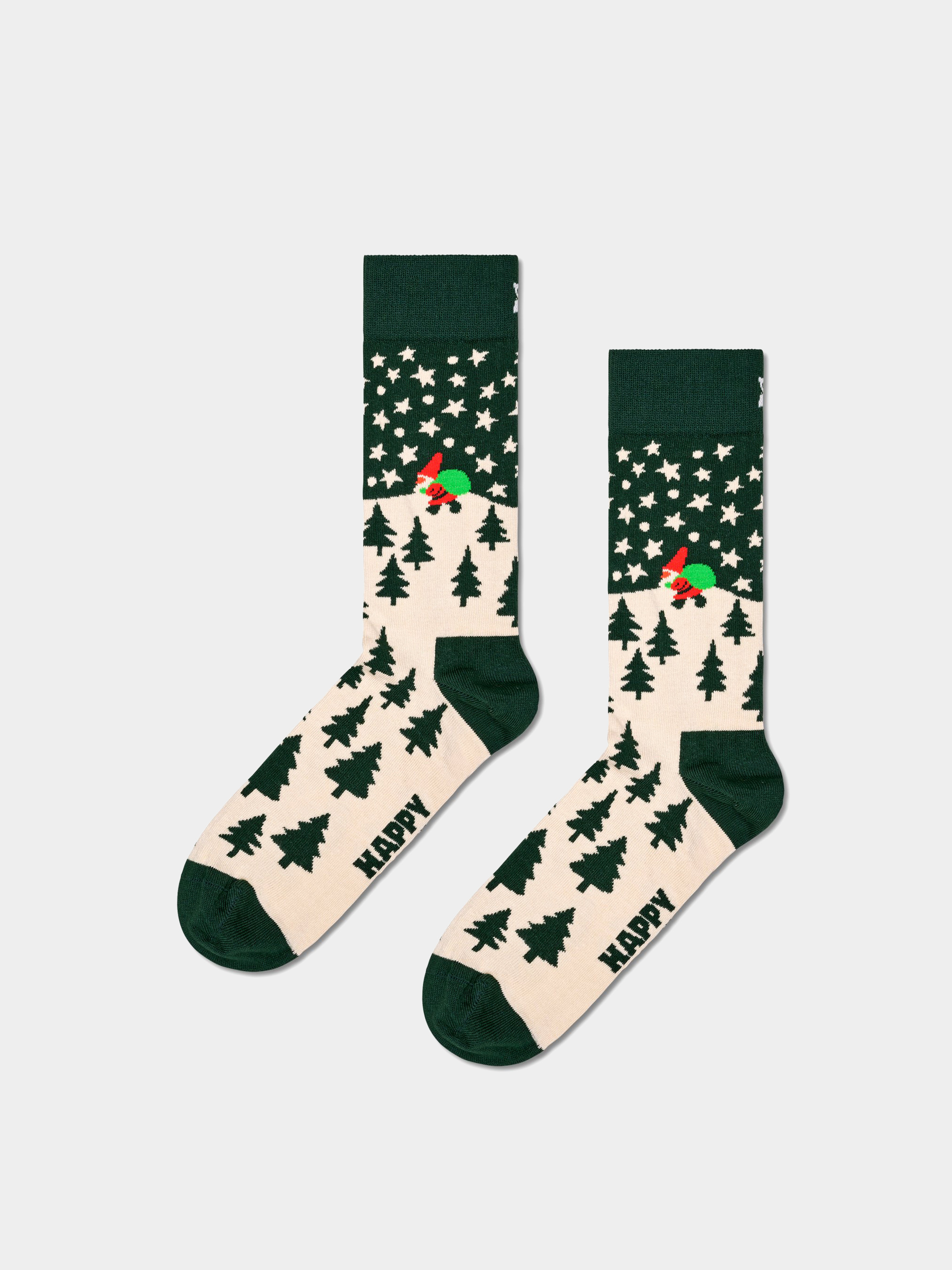 Happy Socks Socks Santa On The Way (dark green)