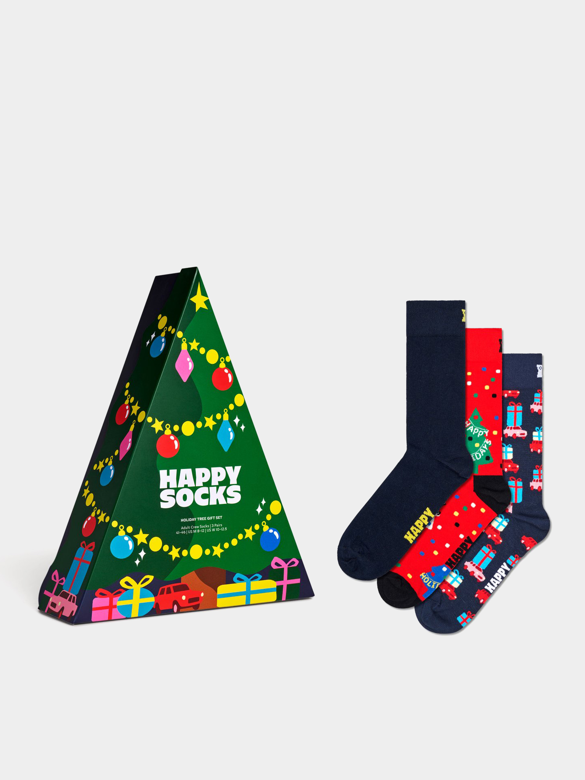 Happy Socks Socks 3-Pack Holiday Tree Gift Set (green)