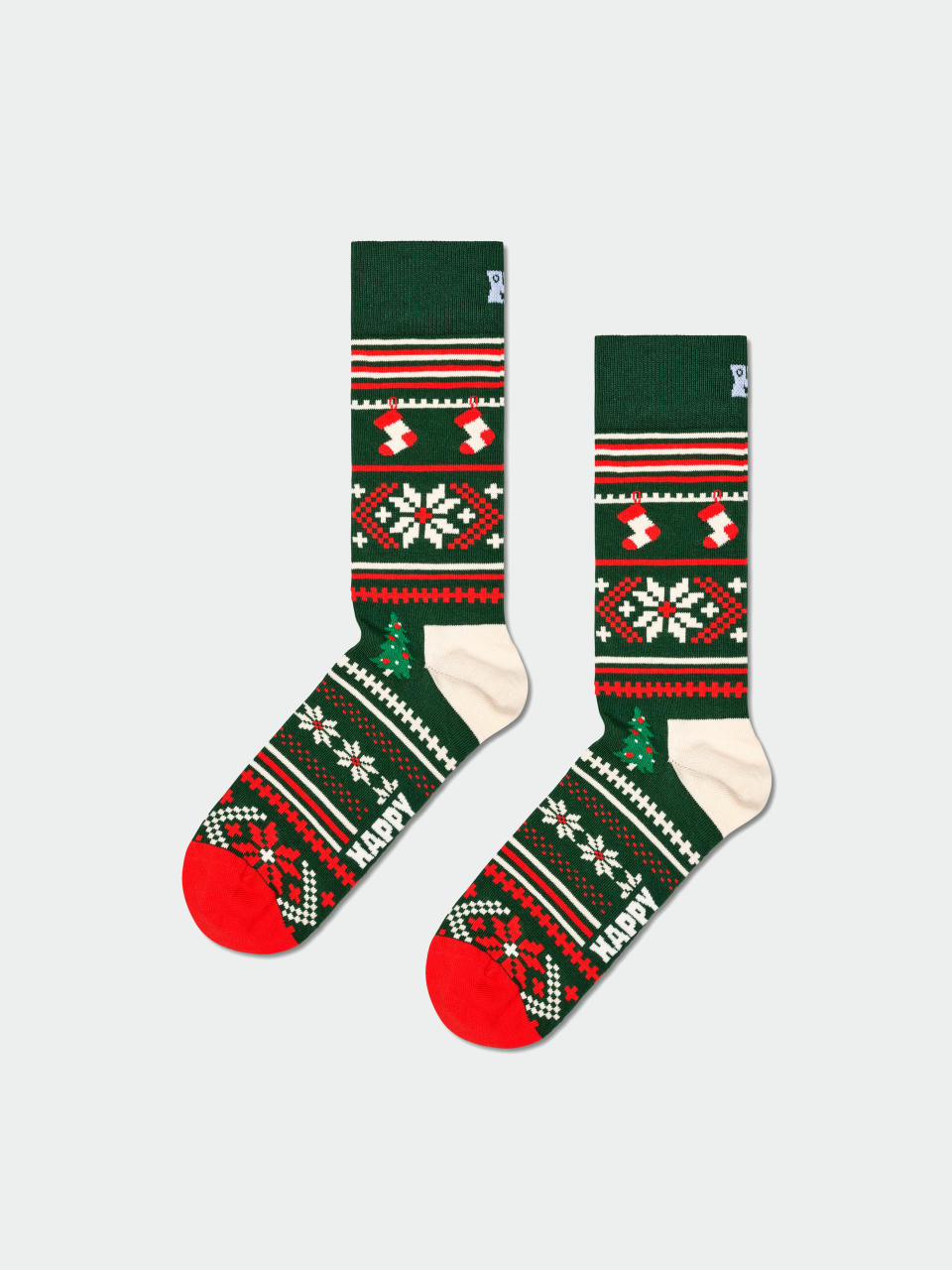 Happy Socks Socks Christmas Sweater (dark green)