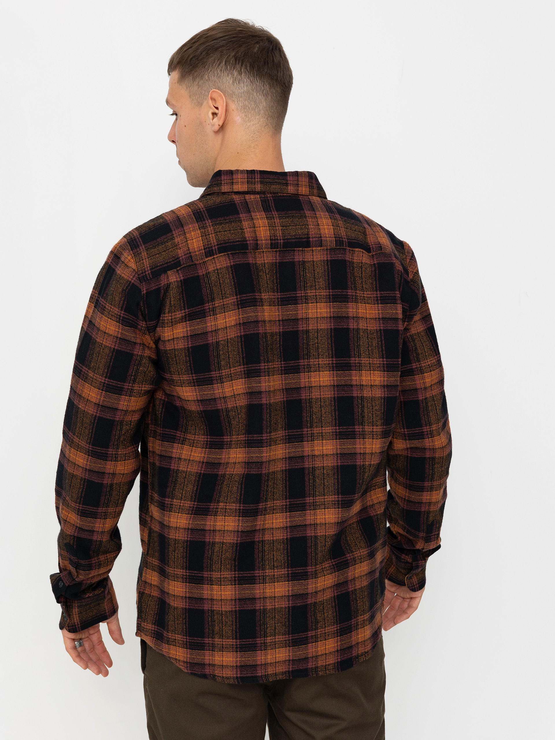 Volcom Baystone Flannel Ls Hemd (black)