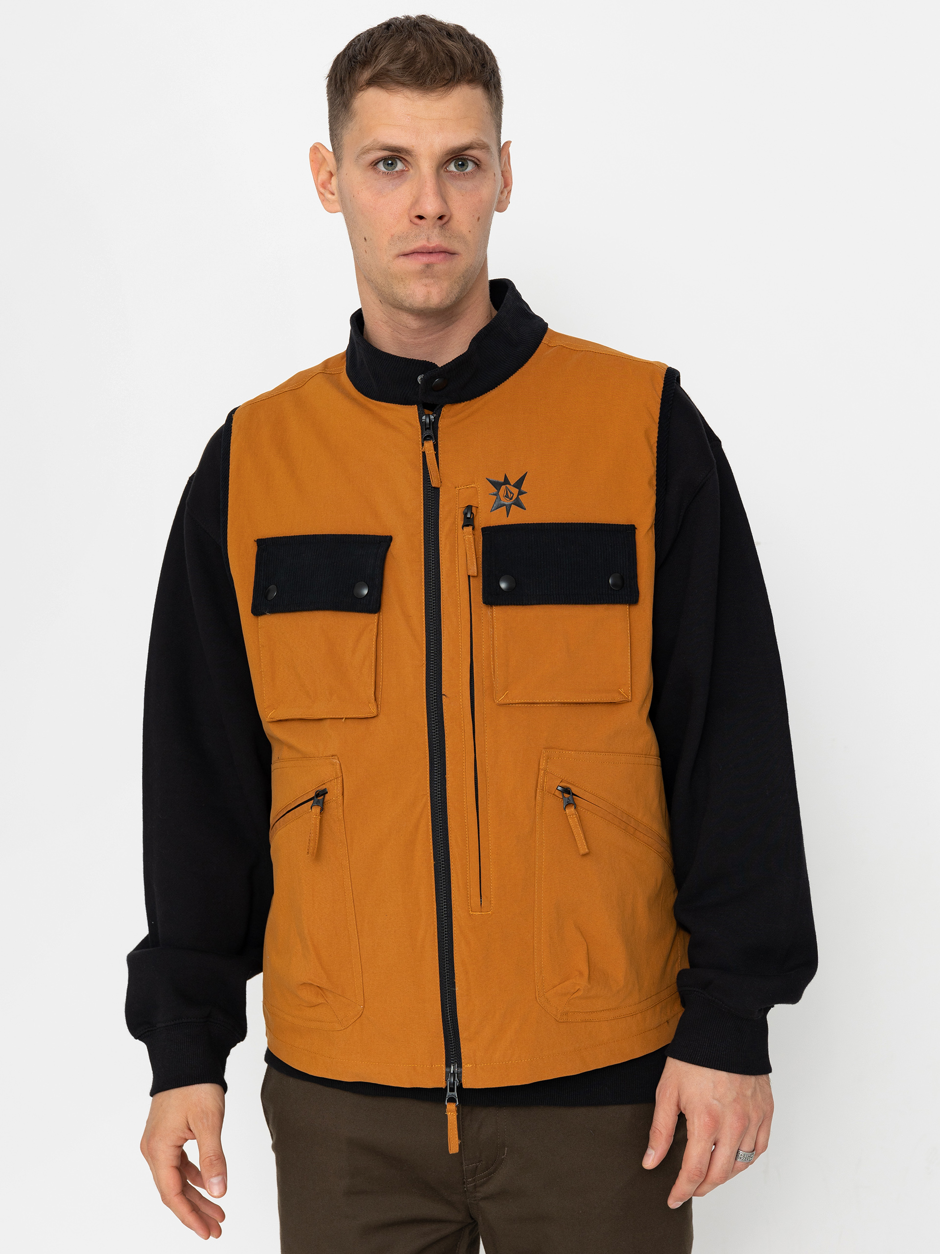 Volcom Tt B Iguchi Tds Vest Weste (chestnut brown)