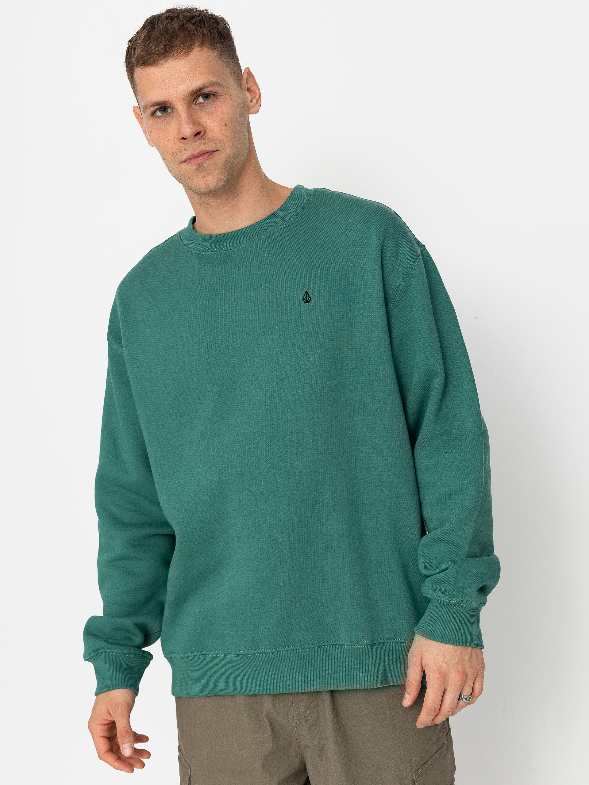 Volcom Single Stone Crew Sweatshirt (sea green)