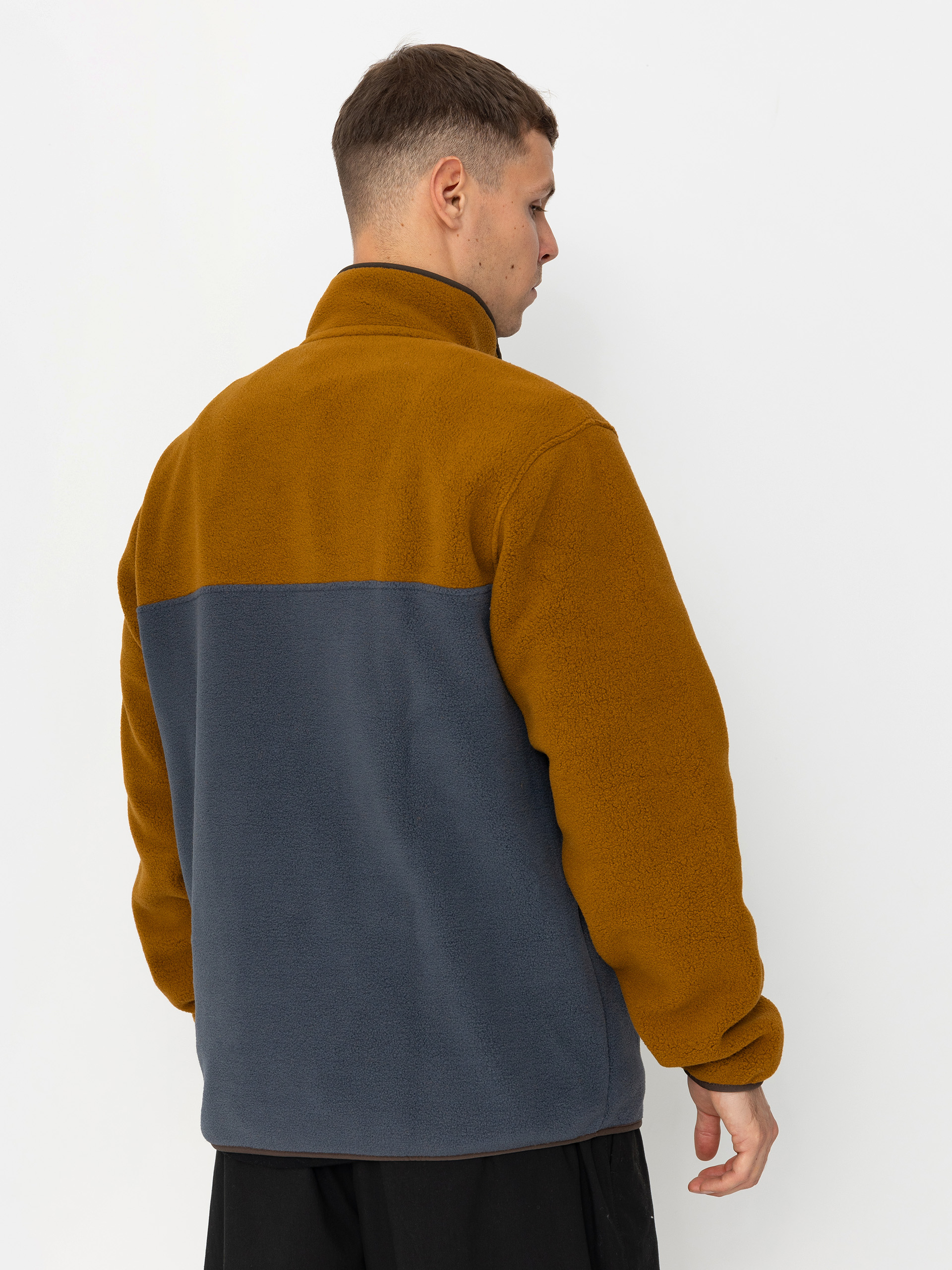 Mens Patagonia Fleece  LW Synch Snap T (shelter brown)