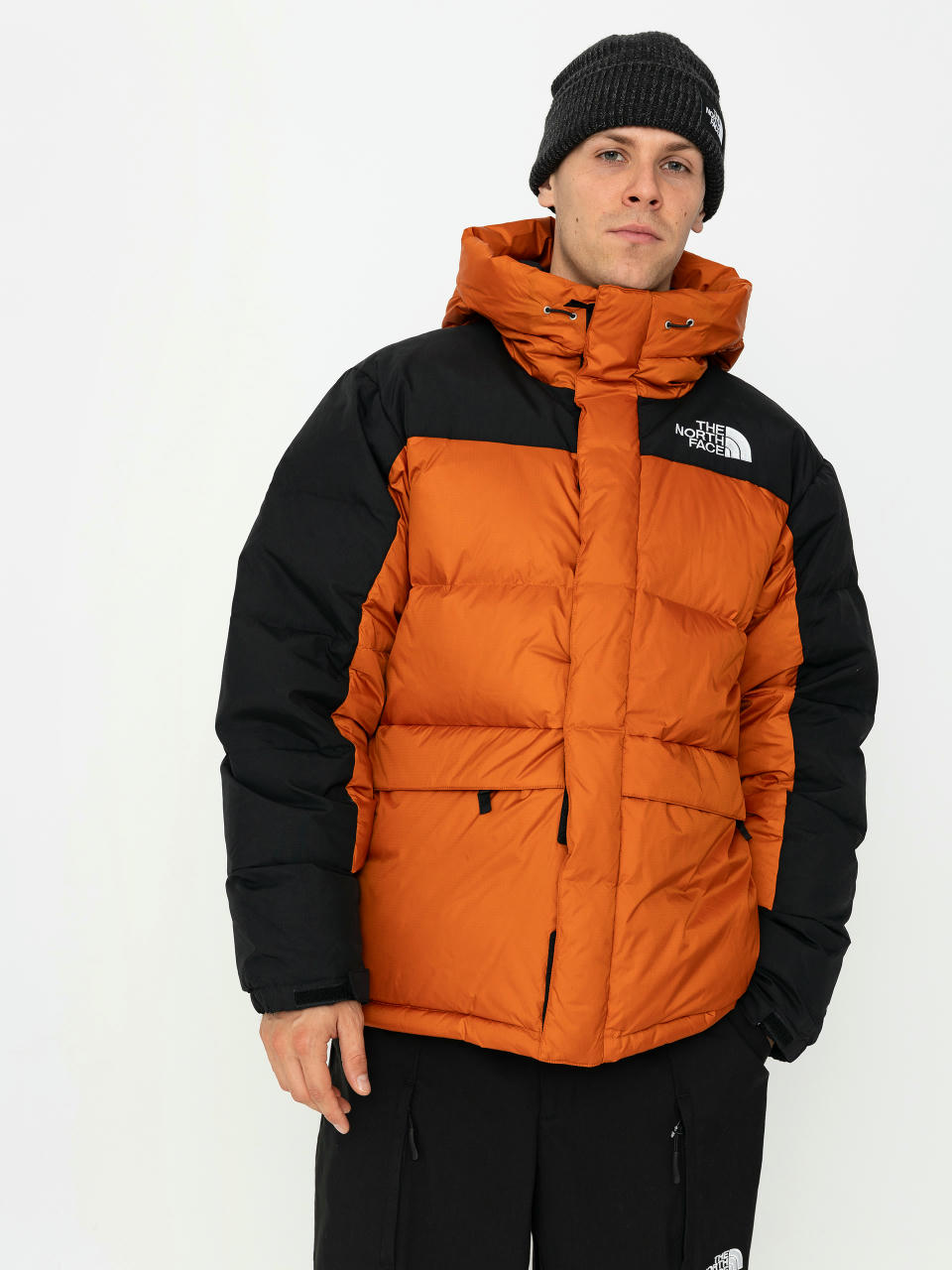 The North Face Hmlyn Down Parka Jacket (earthen copper/tnf blac)