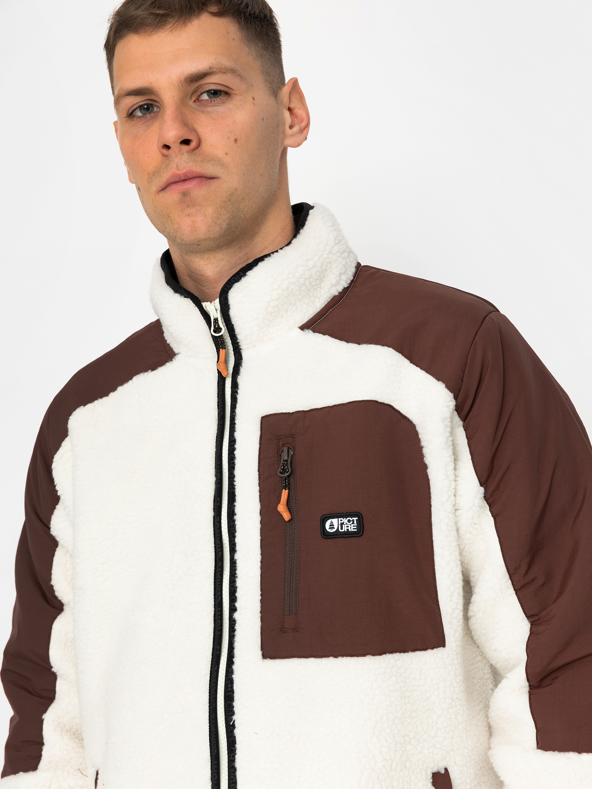 Mens Picture Quilchena Fleece  (tofu chicory coffee)