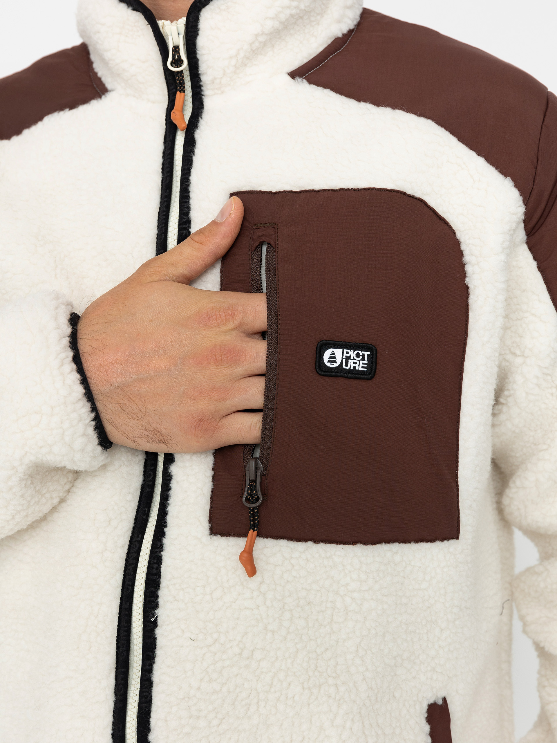 Mens Picture Quilchena Fleece  (tofu chicory coffee)