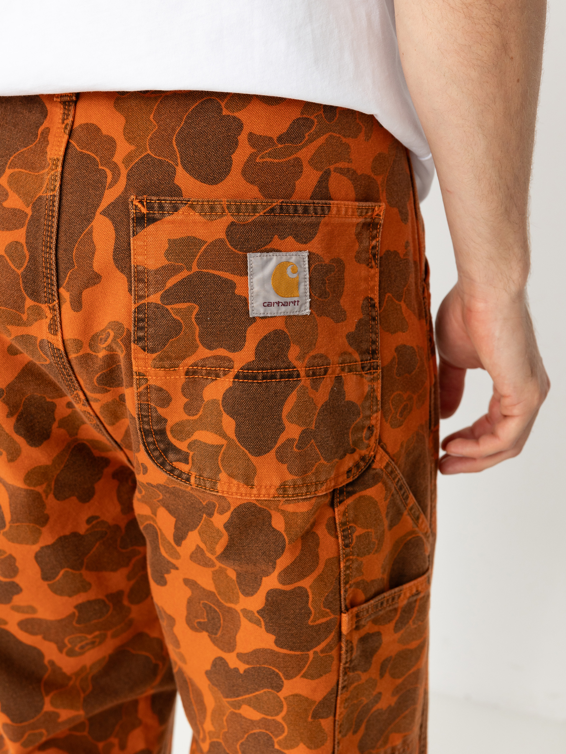Carhartt WIP Pants Duck Single Knee - camo (camo duck/green