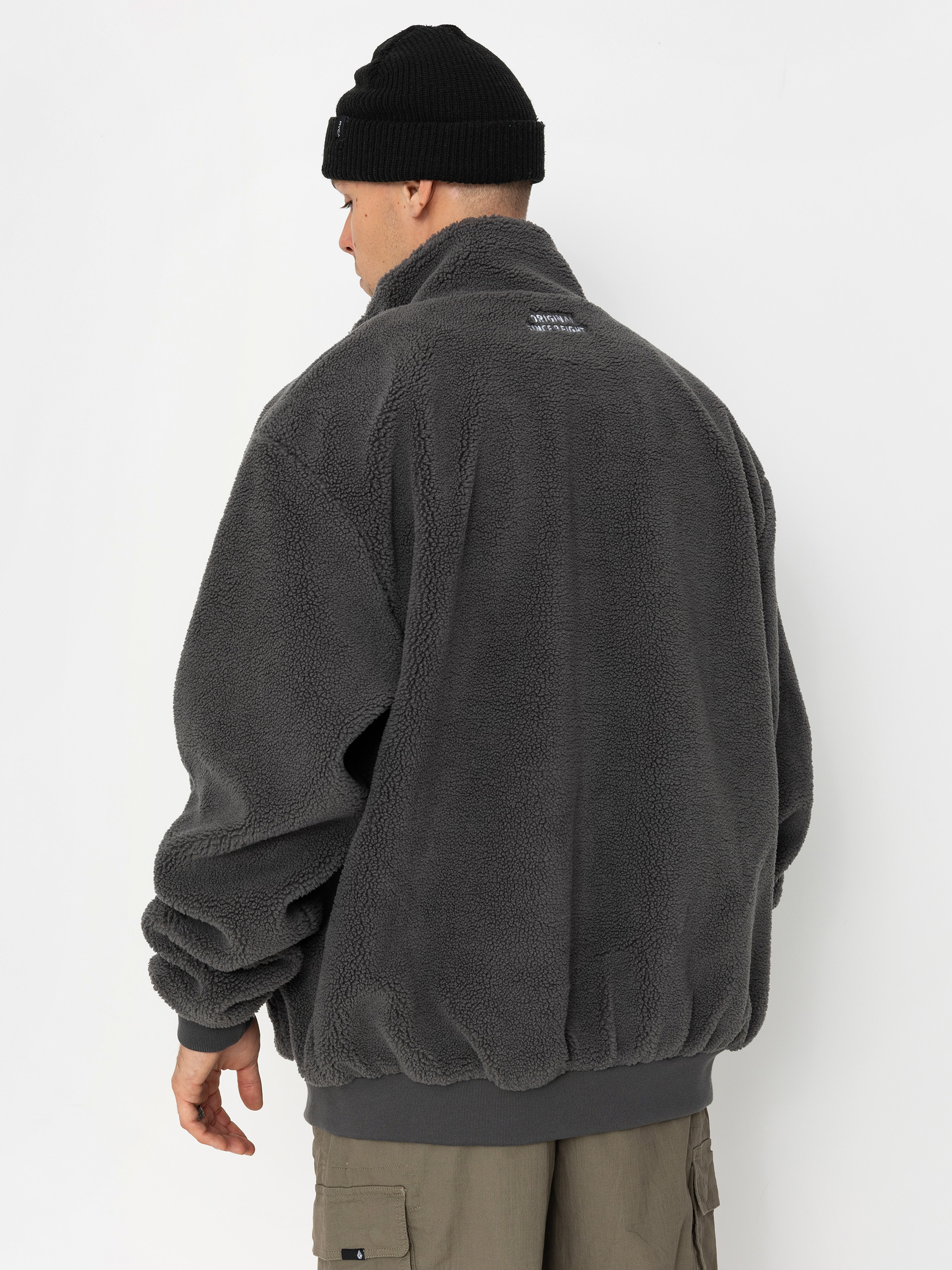 MassDnm Patch Teddy Zip Jacke (grey)
