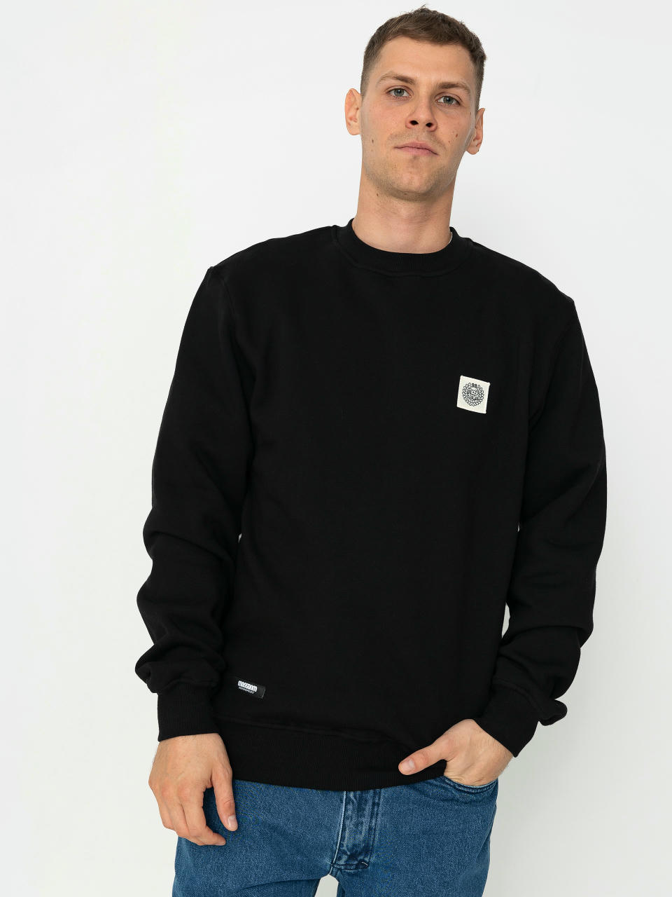 MassDnm Patch Crew Sweatshirt (black)