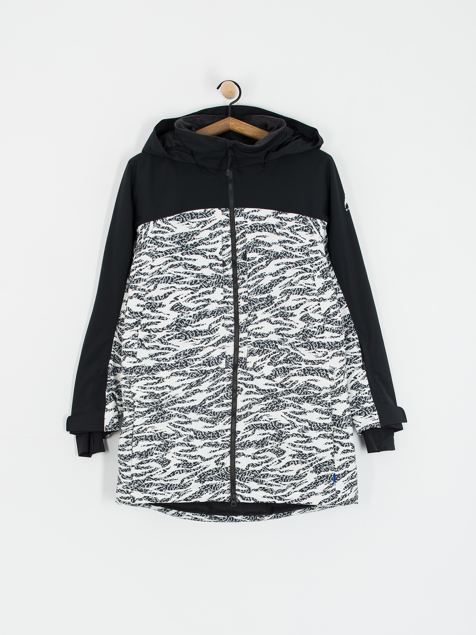 Damen Burton Prowess 2.0 Snowboard jacke (true black/zebra camo)