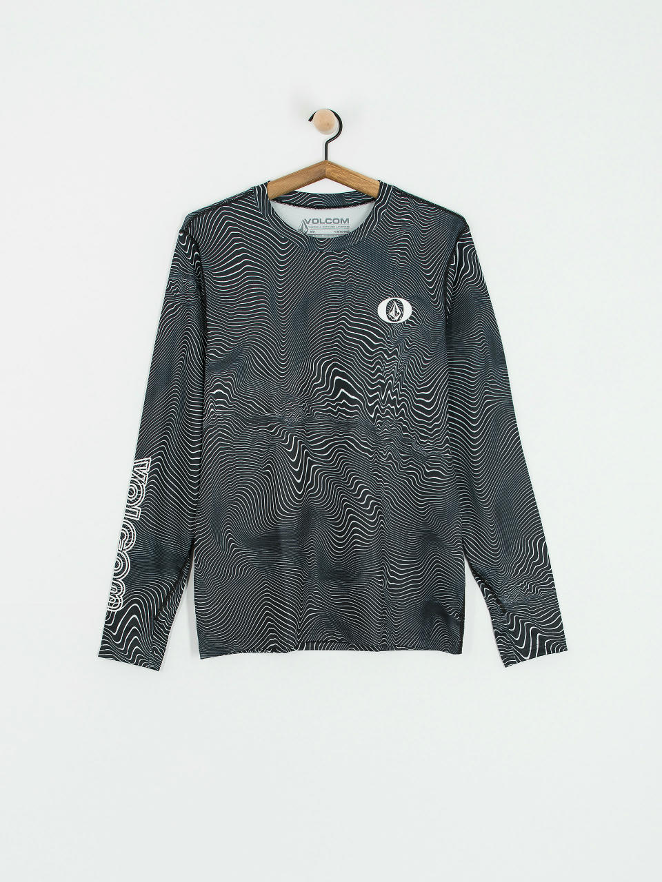 Herren Volcom Longsleeve M V Science Crew (black print)